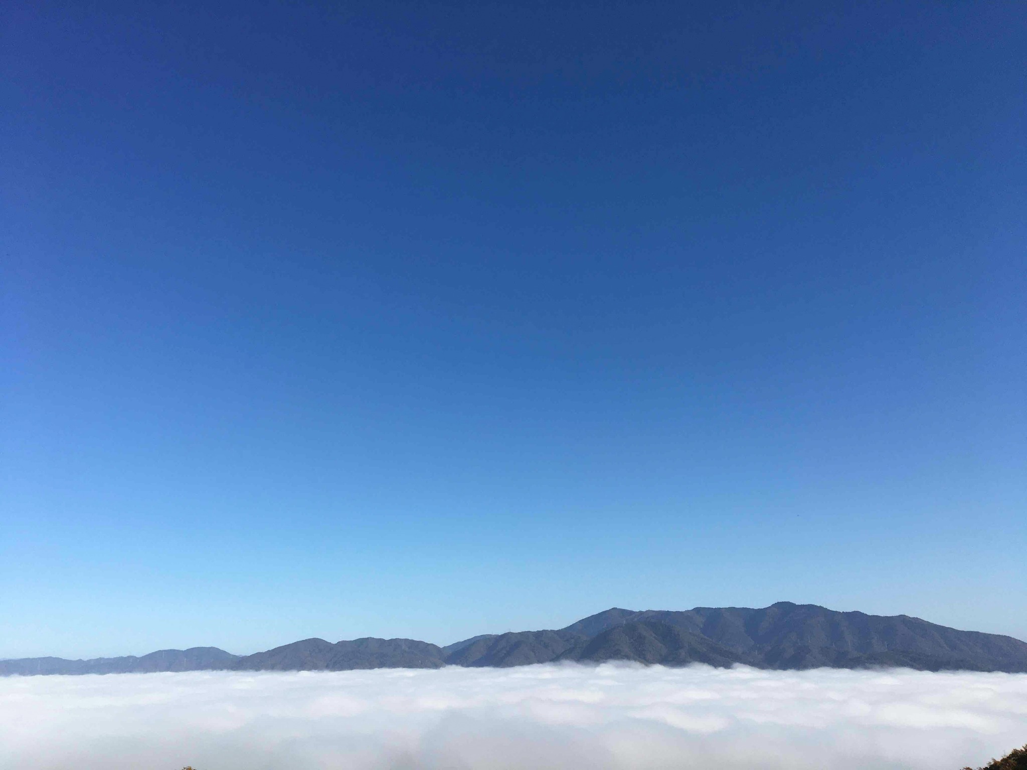 ・【丹波霧】青い空と遠くの山々との美しいコントラスト。ここでしか出会えない絶景をお楽しみください