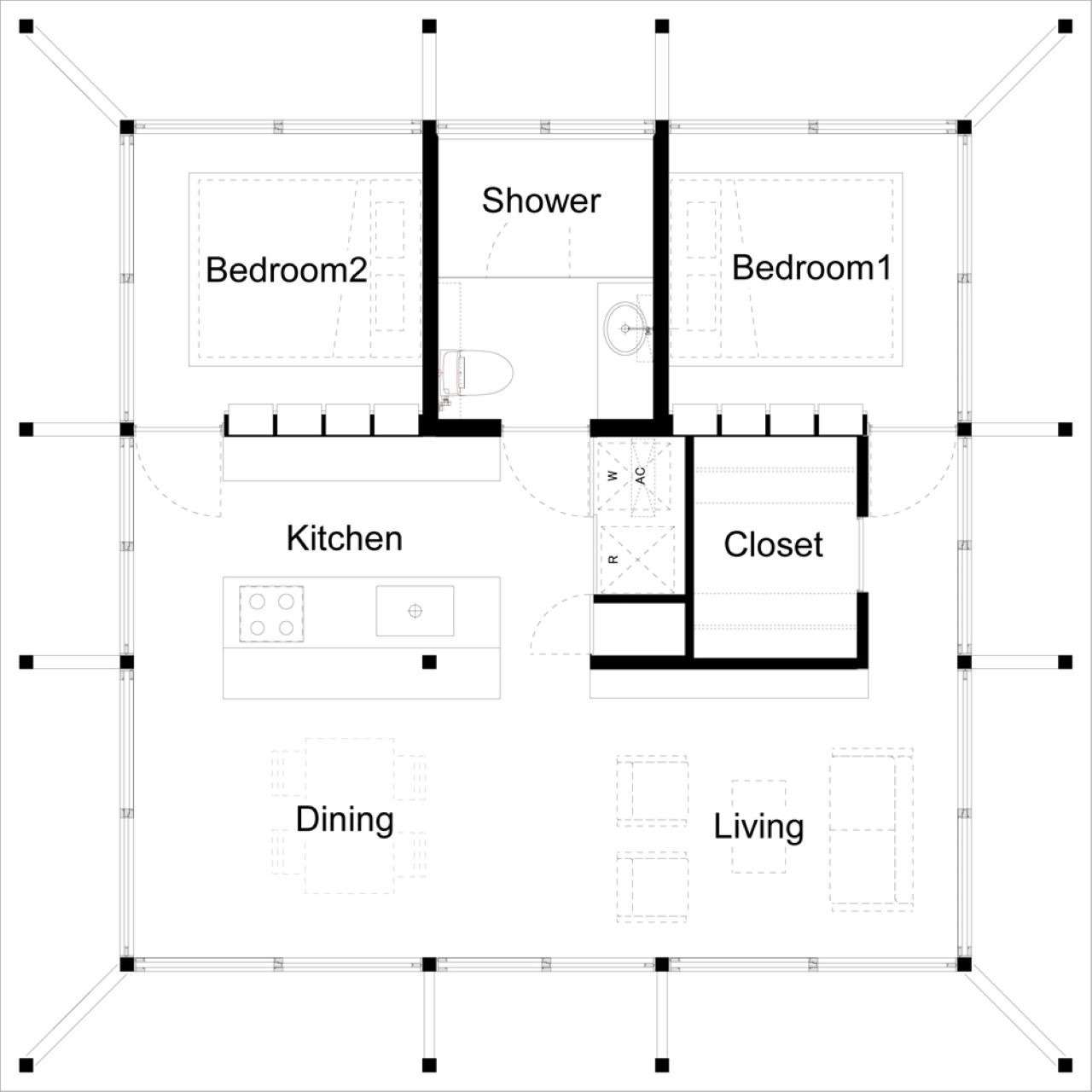 庭付き木造一棟まるまる貸切/2019年JIA環境建築賞受賞