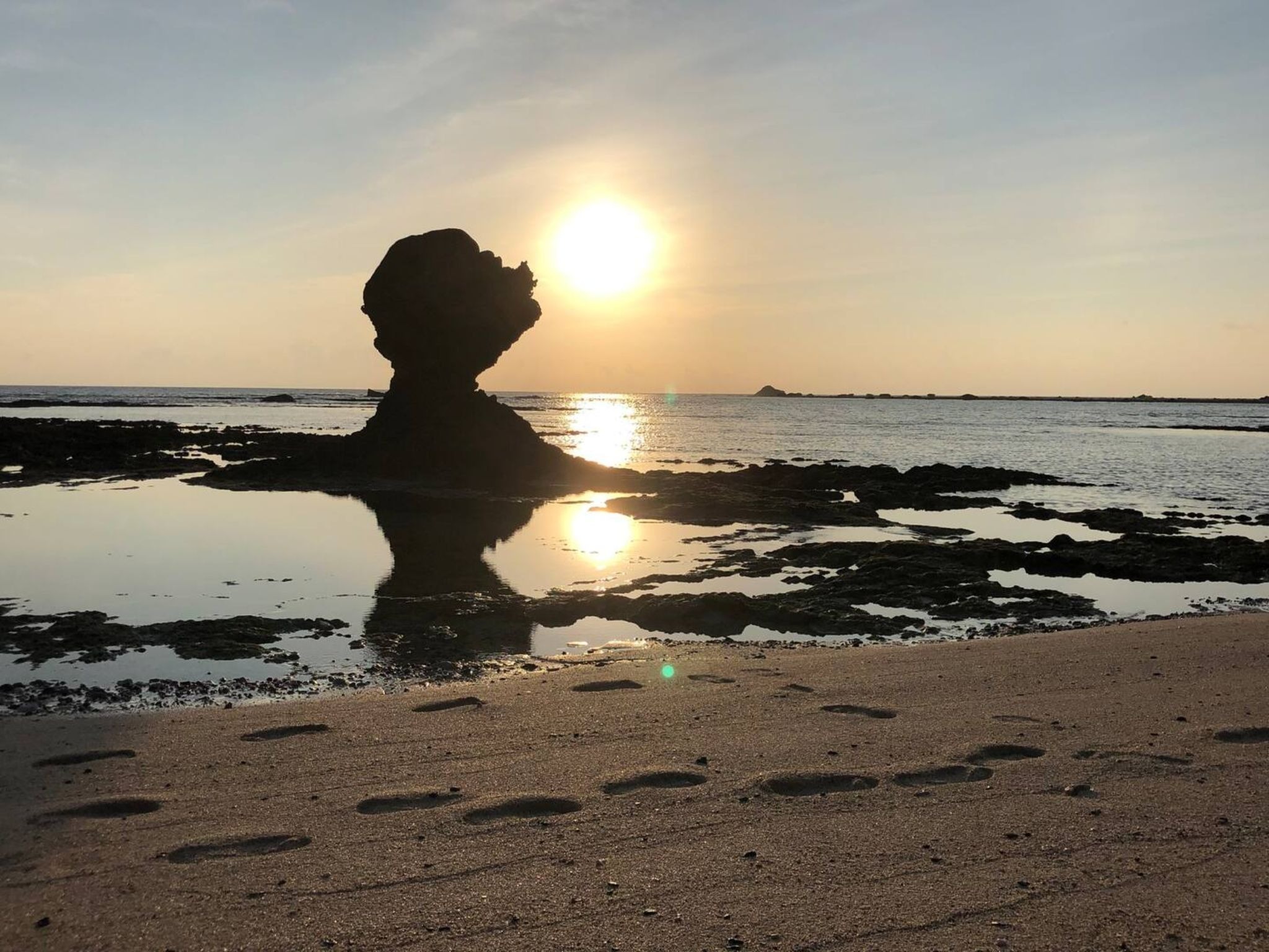 土盛海岸の朝日