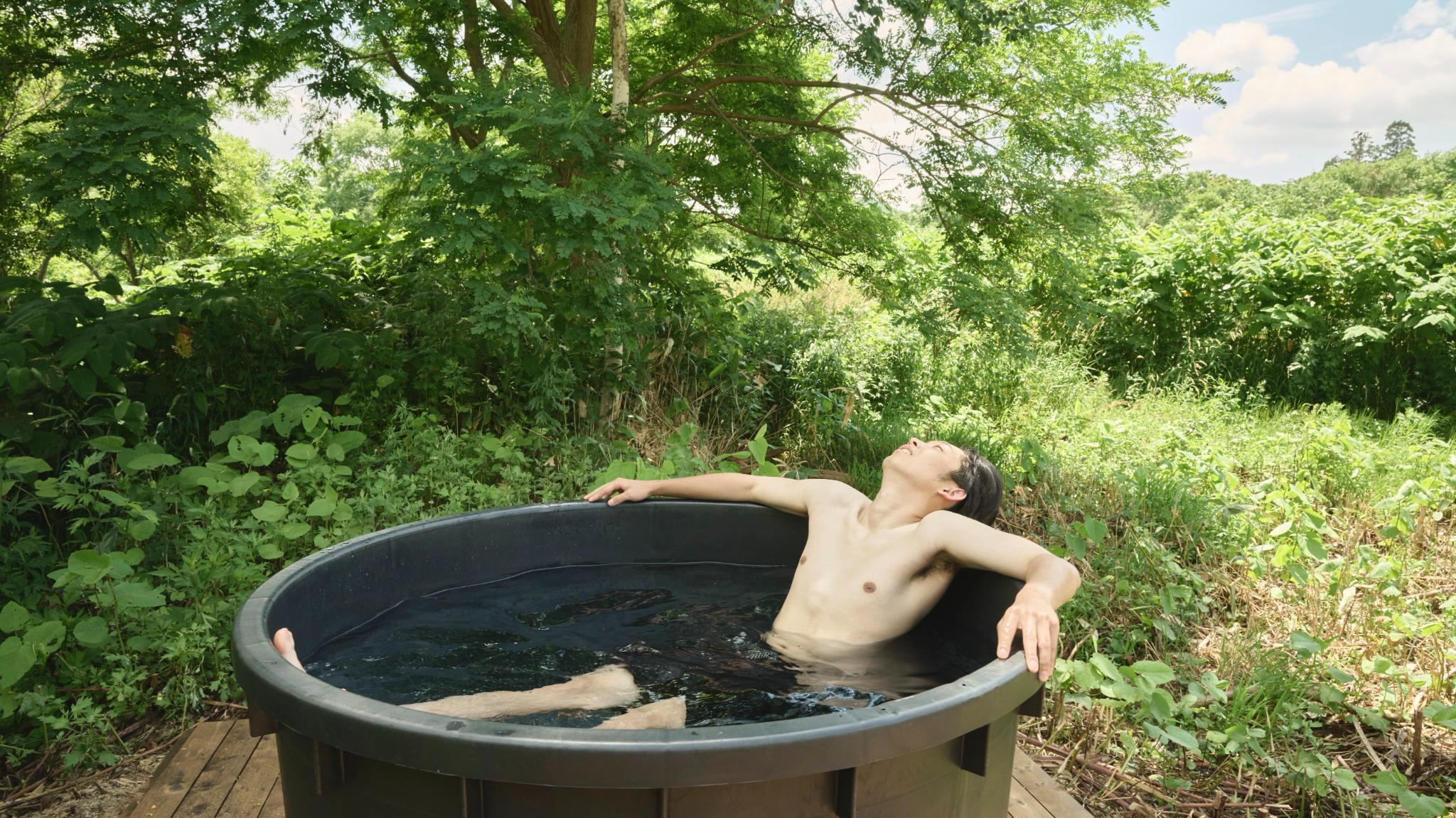 バレルサウナオプション(事前予約制)水風呂