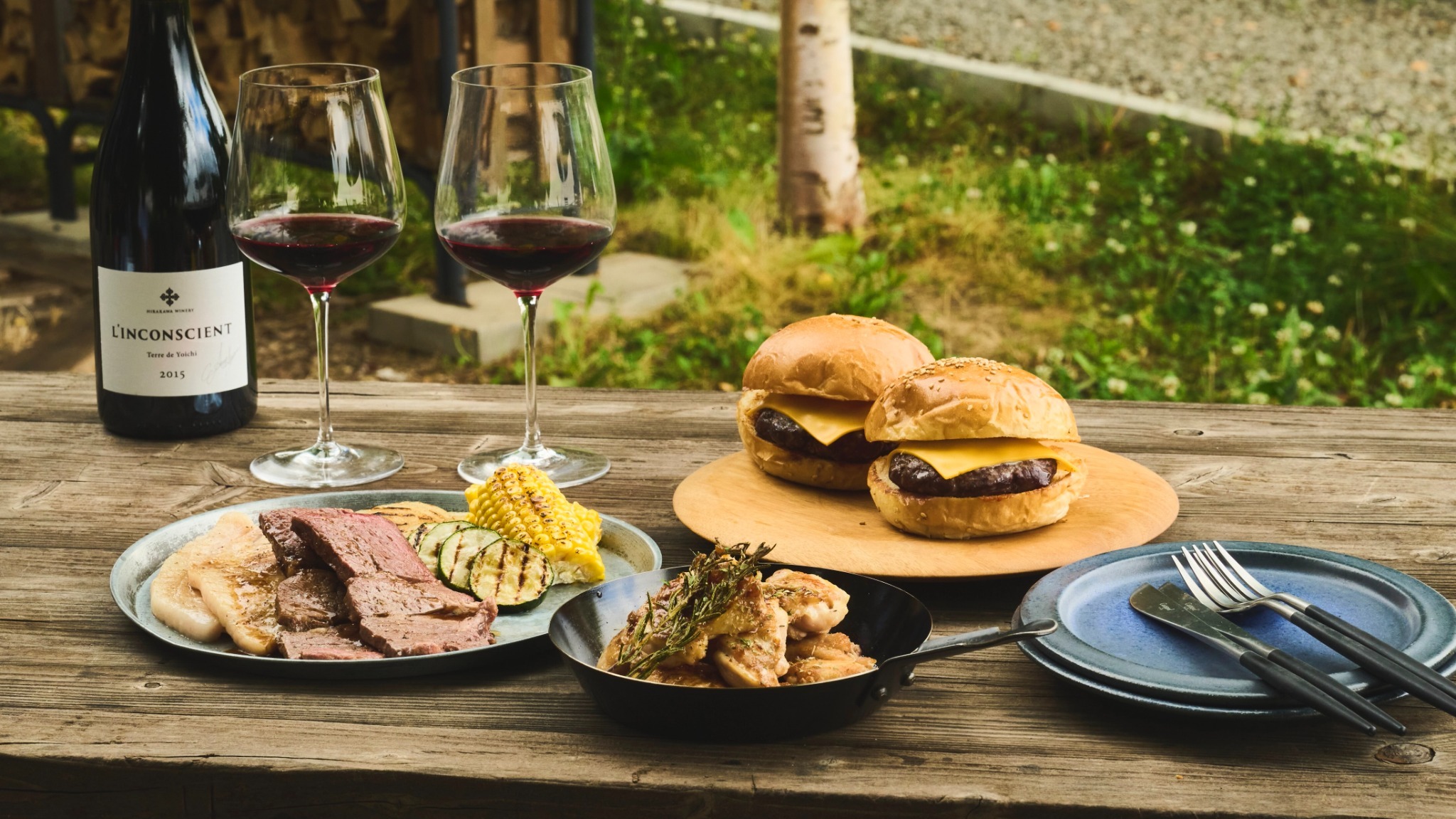 ヴィンヤードBBQ夕飯