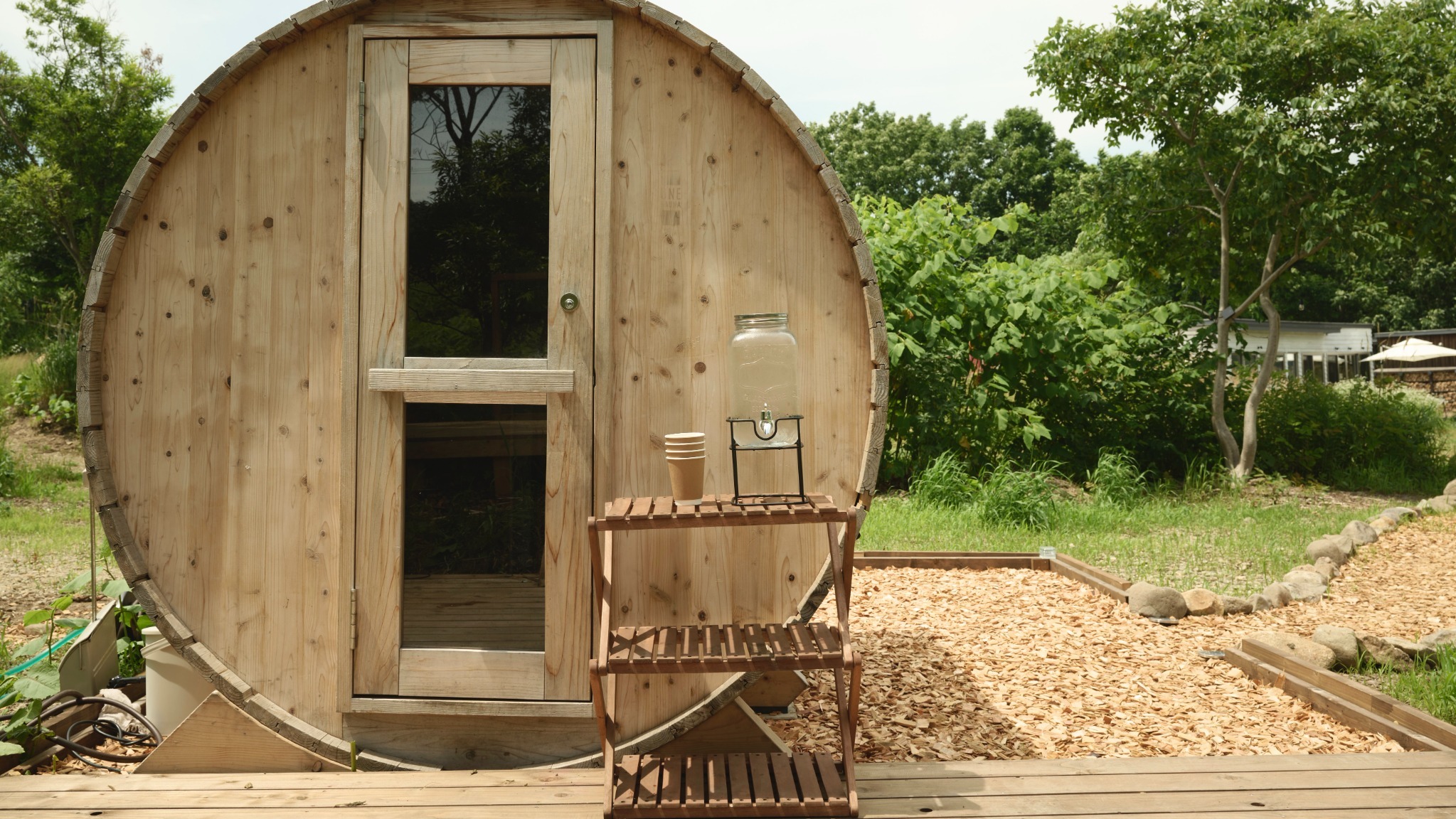 バレルサウナオプション(事前予約制)外観