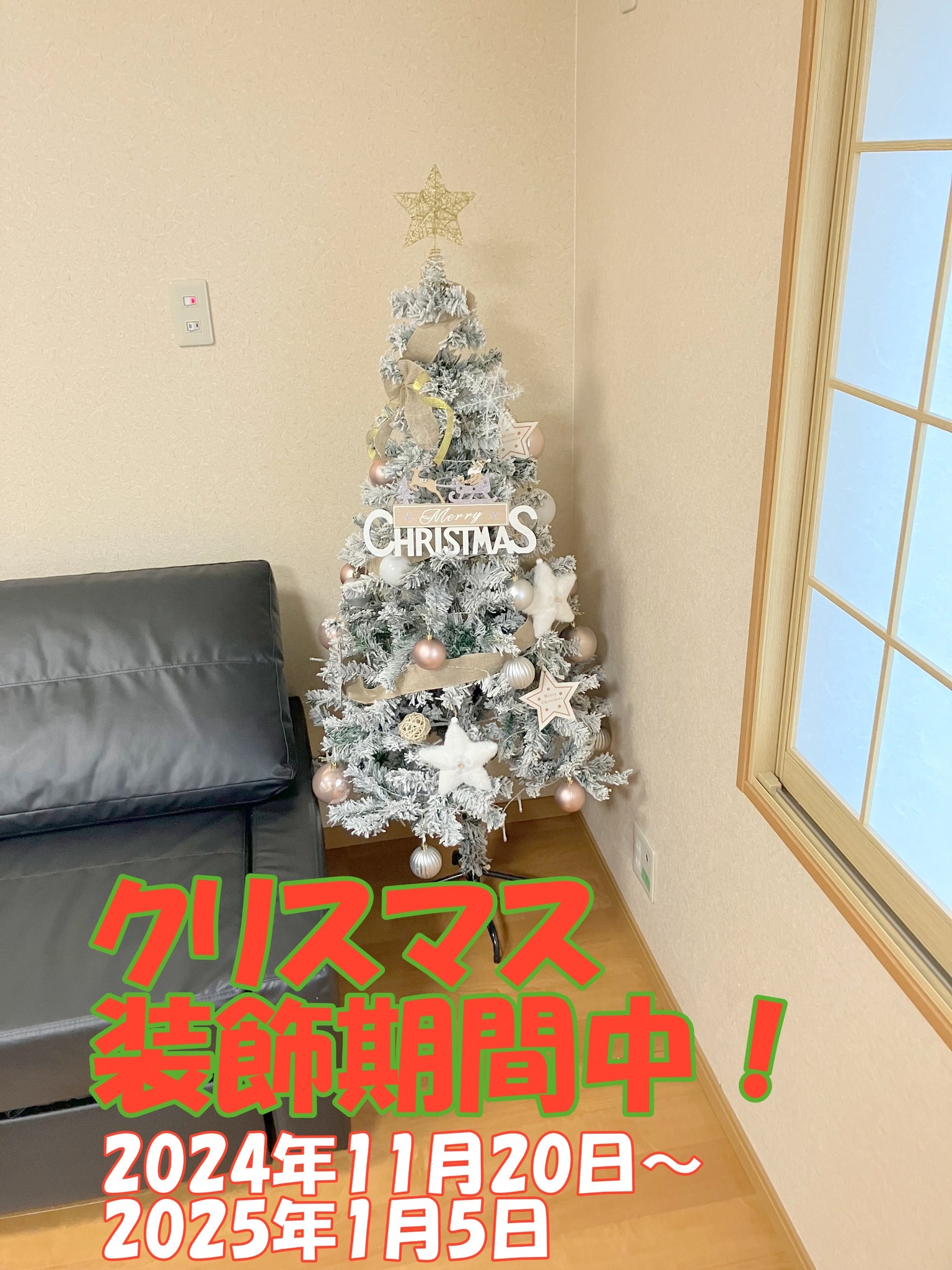 クリスマス装飾期間中です!