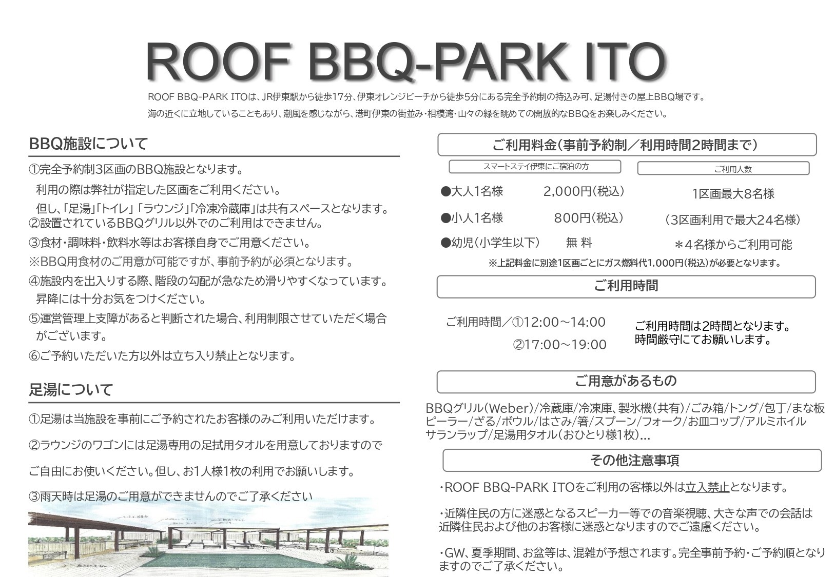 ROOF BBQ-PARK ITO詳細