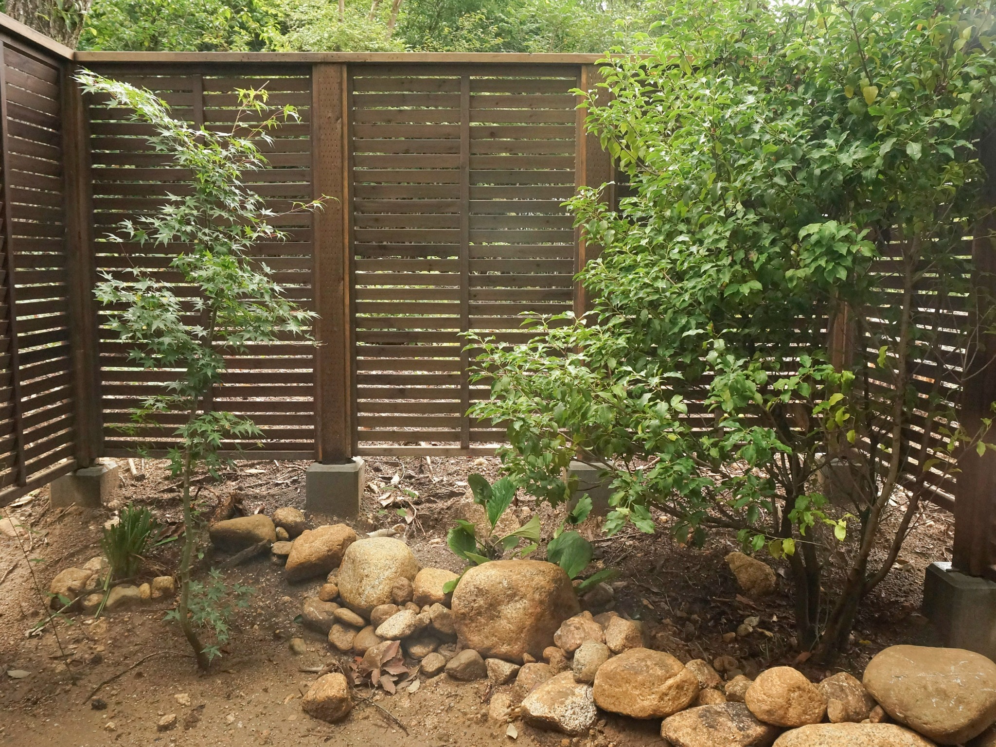 ・【吹き抜けタイプ/庭】浴室から見える庭の風景