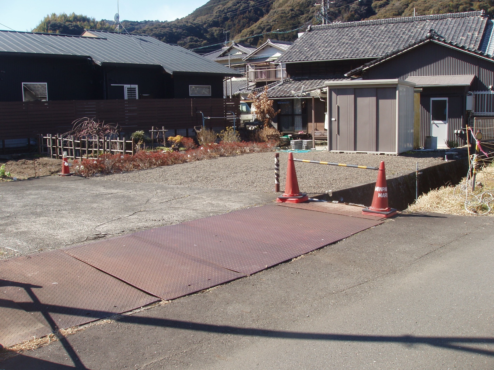 駐車場から台所への出入り便利