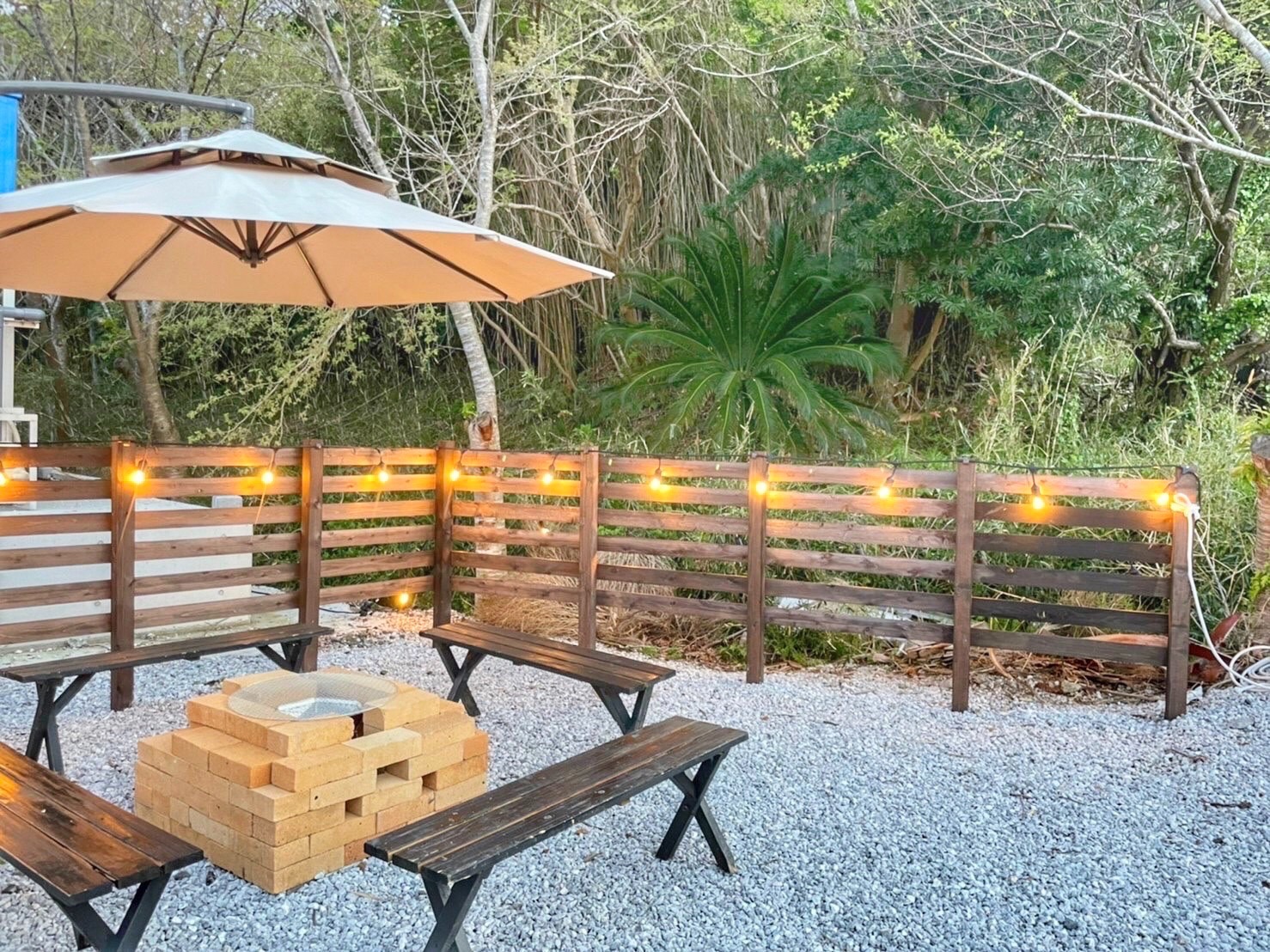 一年中利用できるバーベキュースペース