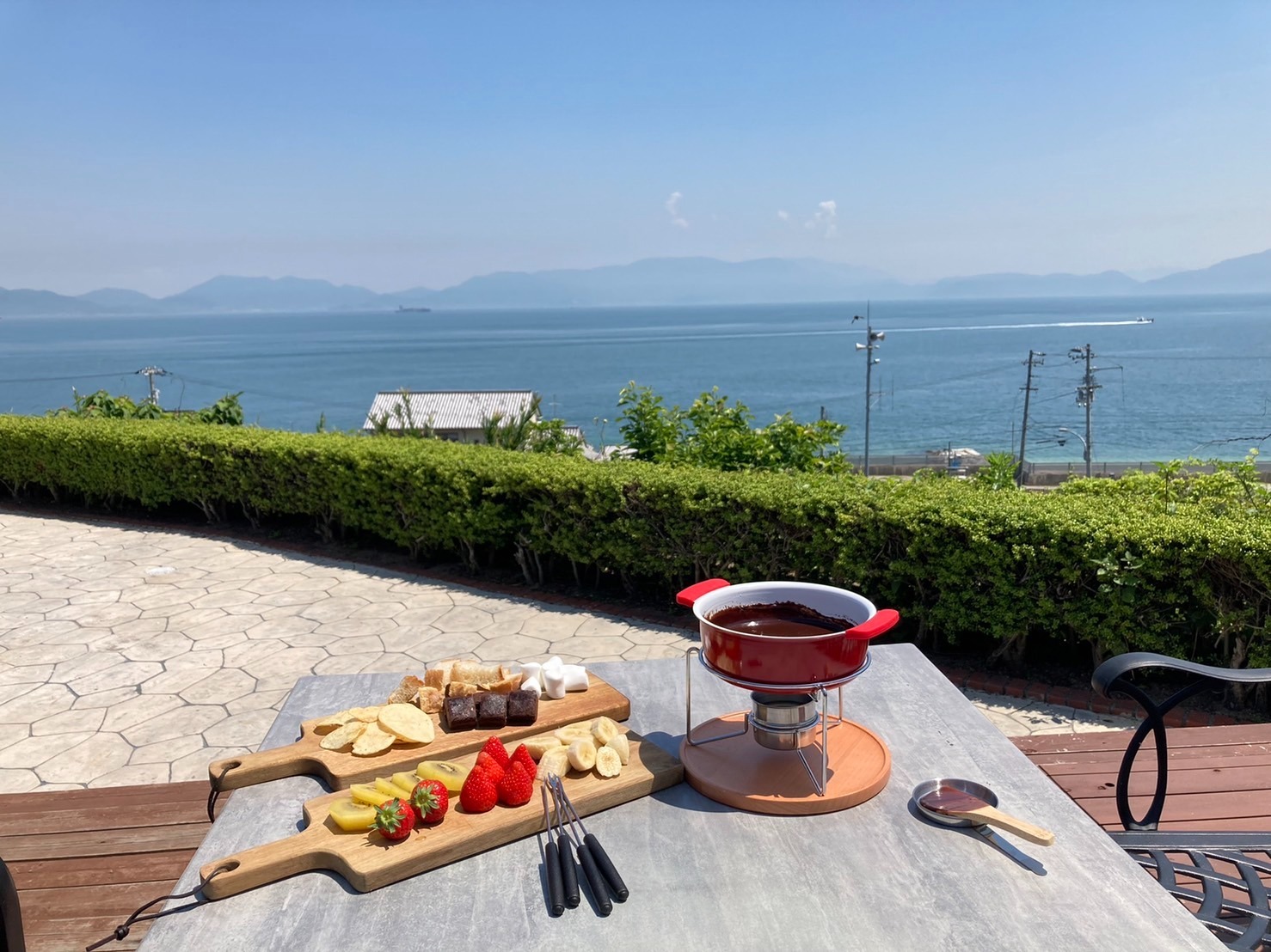 チョコフォンデュセットございます!食材は持参してください^^