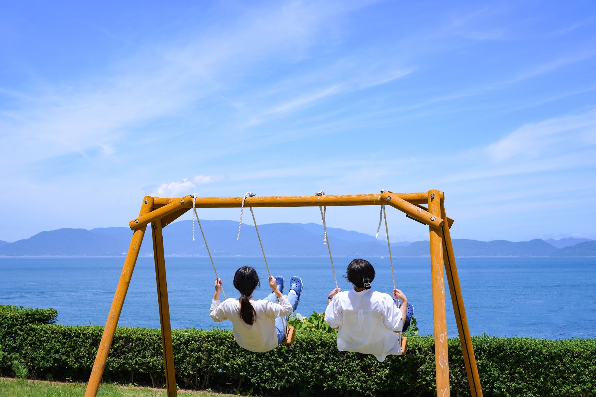 こんなに眺めの良いブランコはここにしかない!