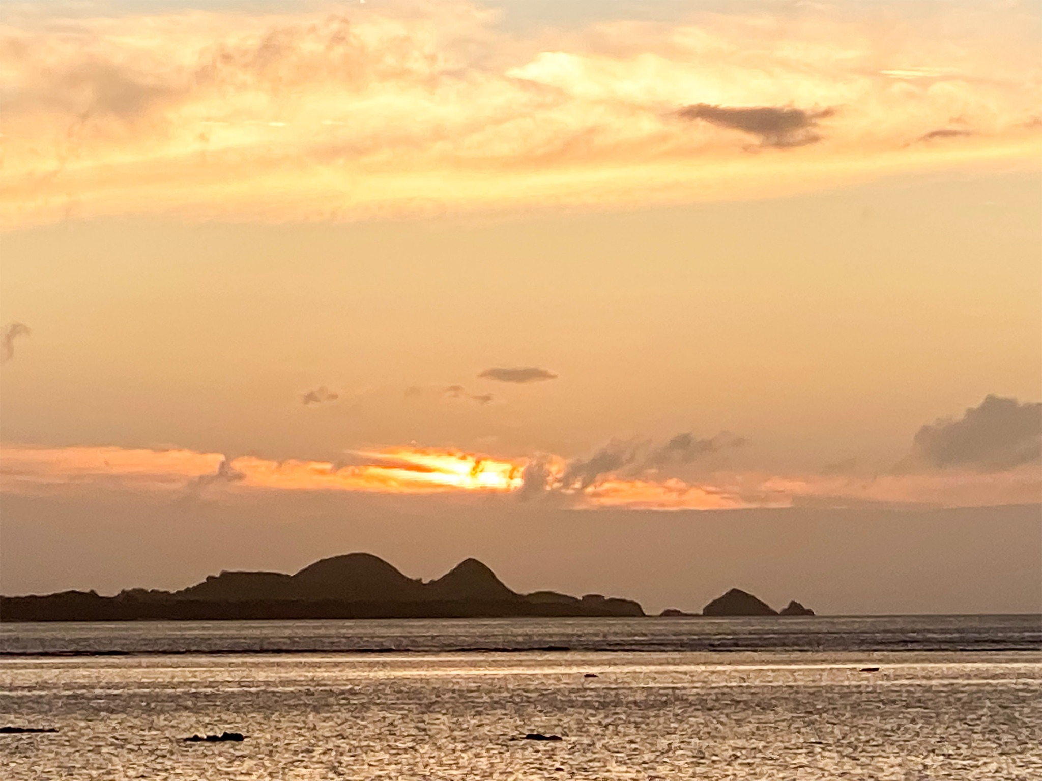 ・米原ビーチ 夕暮れ
