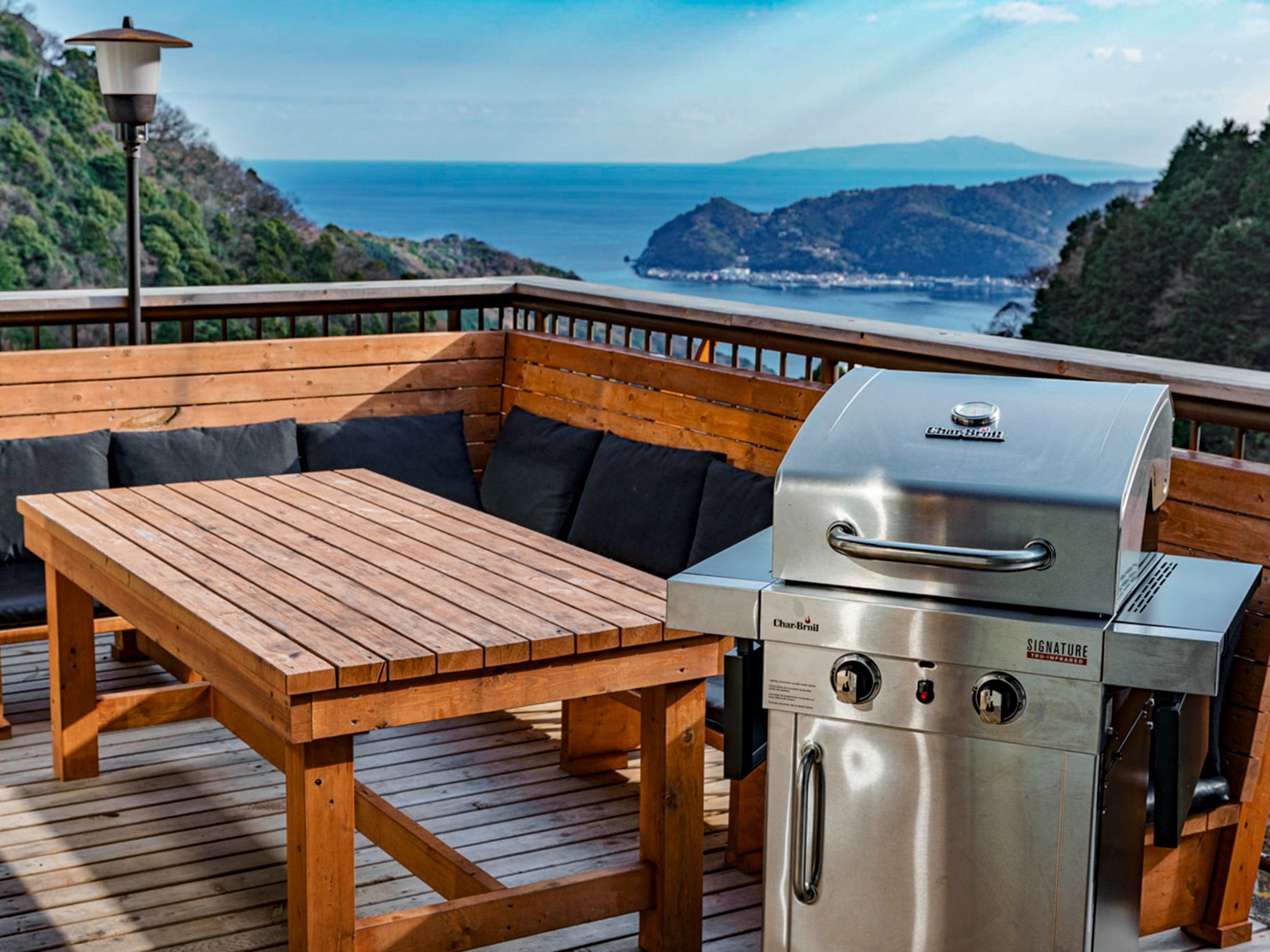 ・【BBQ】素晴らしい風景を眺めながらのBBQはいかがでしょうか。旅の思い出作りにどうぞ♪※有料