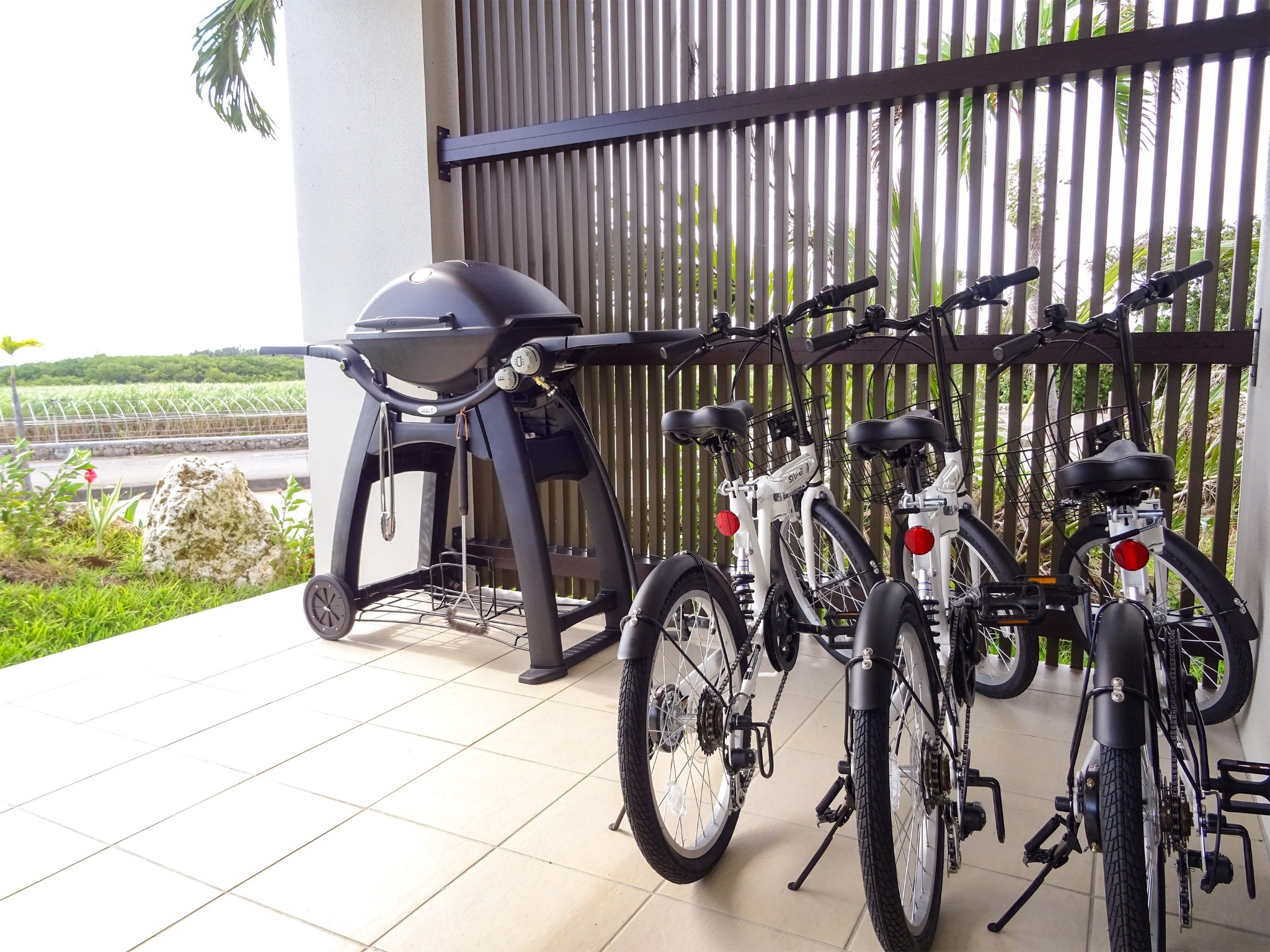 ・Villa1の無料レンタサイクル:島内のサイクリングにぴったり♪