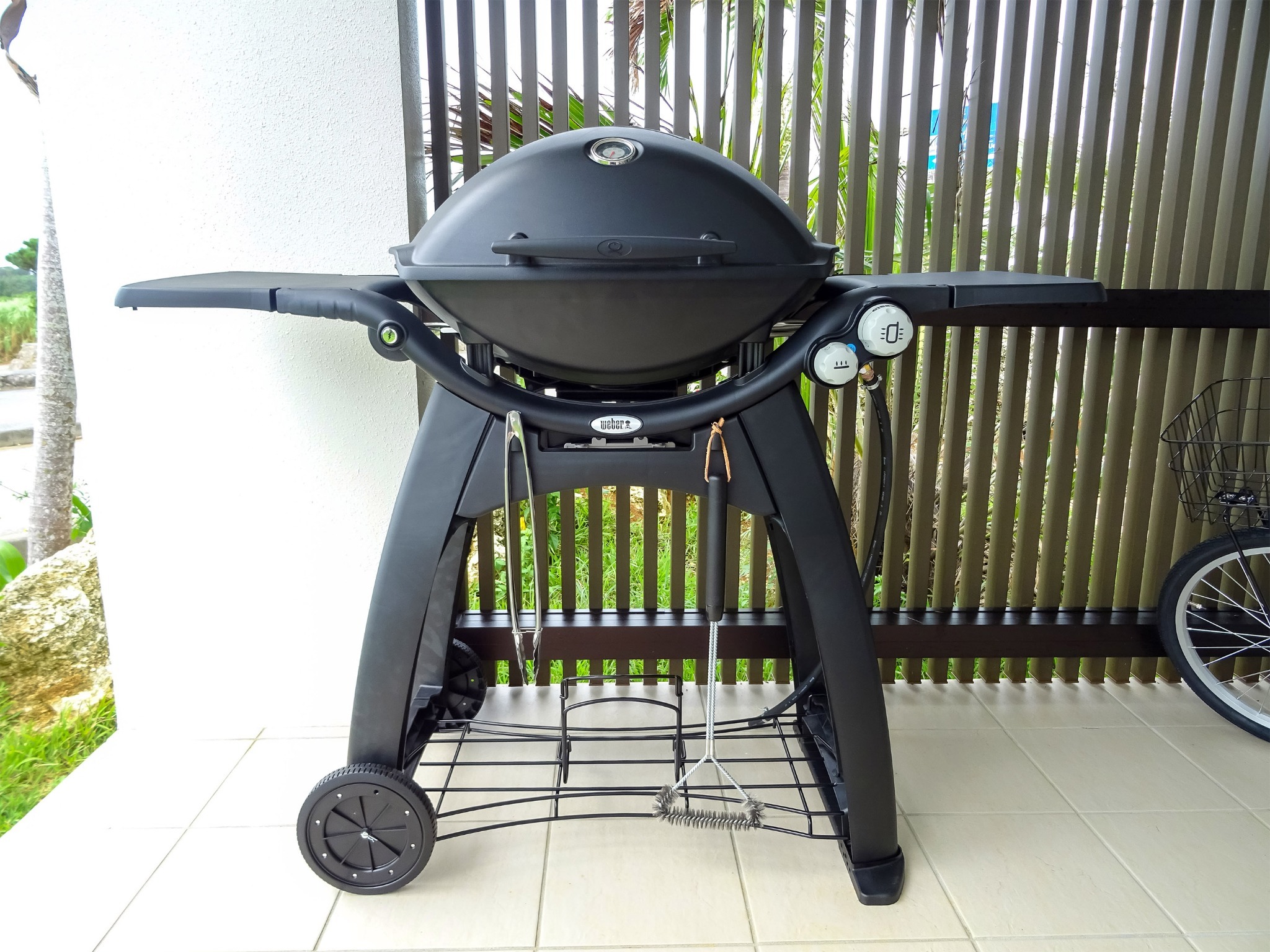 ・Villa1のテラス:ガス式バーベキューコンロを完備