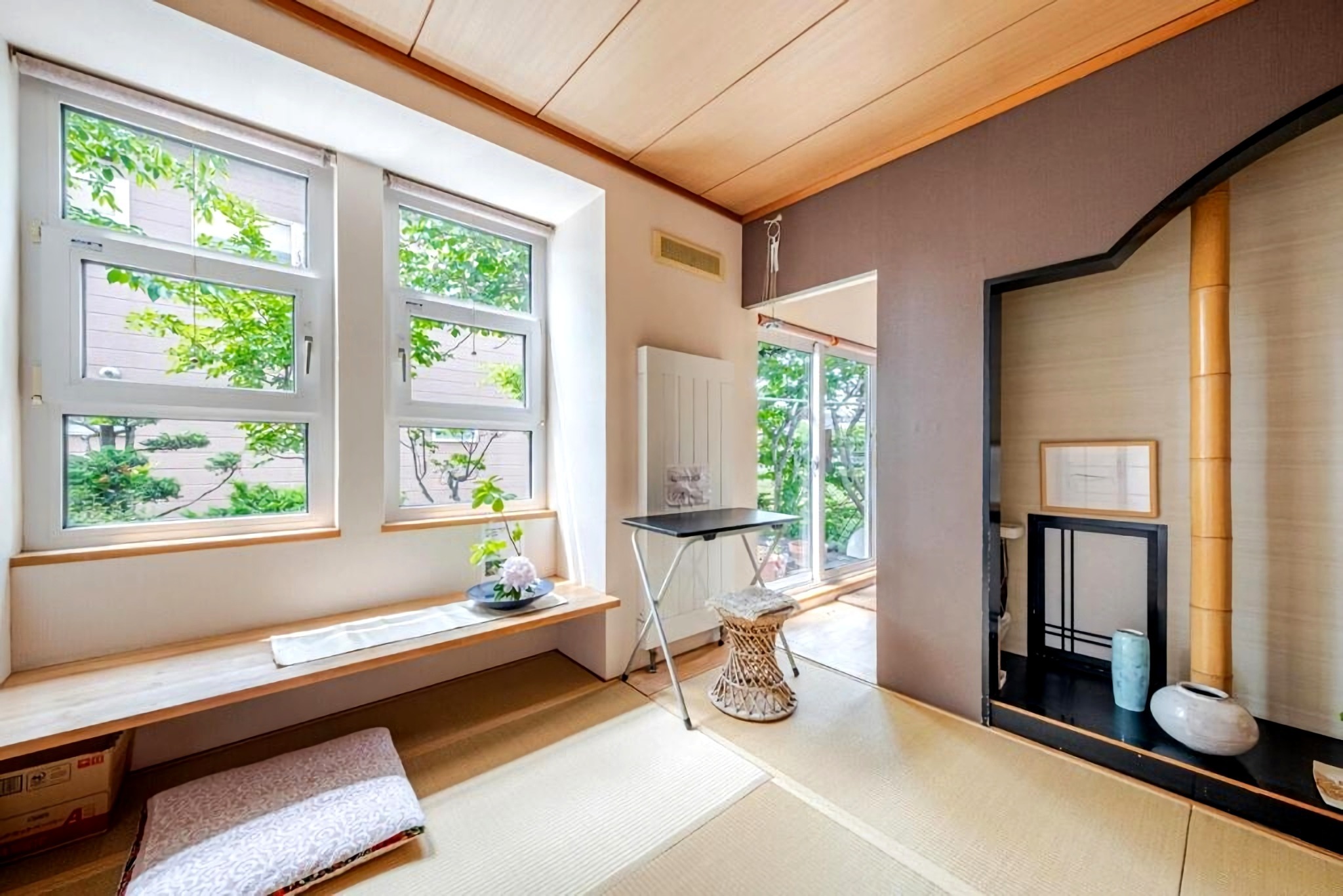 個室D- 緑のテラス・縁側・本格和室