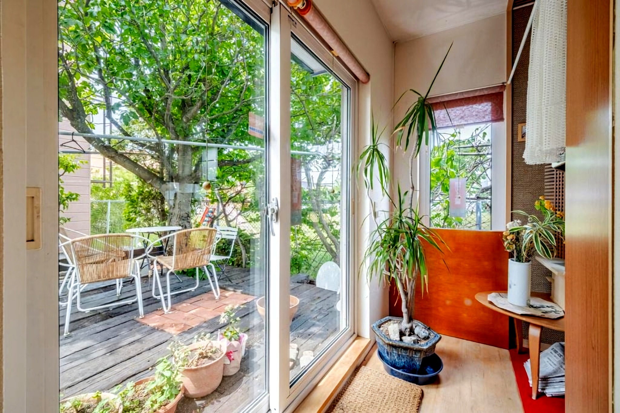 個室D- 緑のテラス・縁側・本格和室