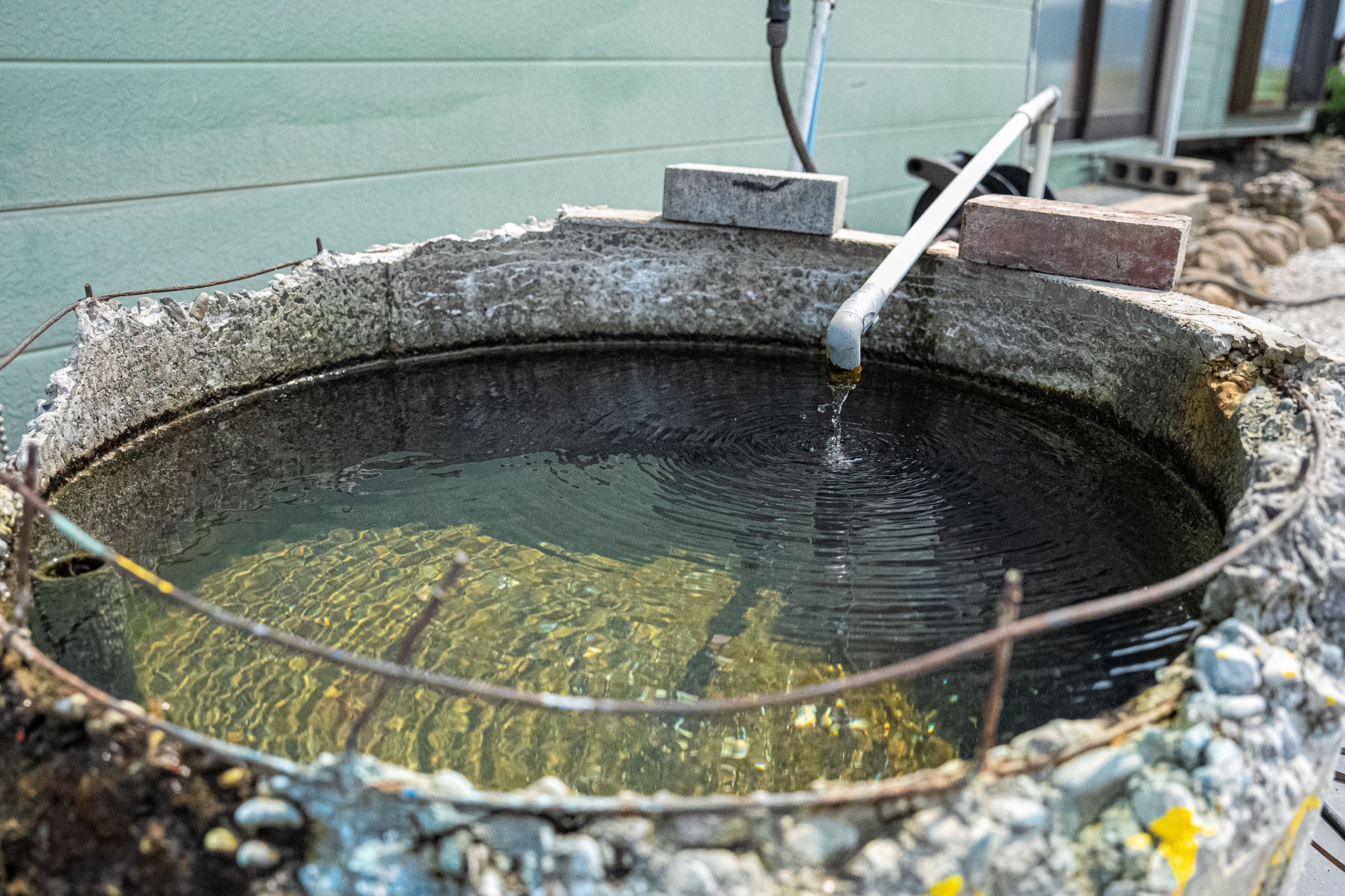 湧き水沸いてます!