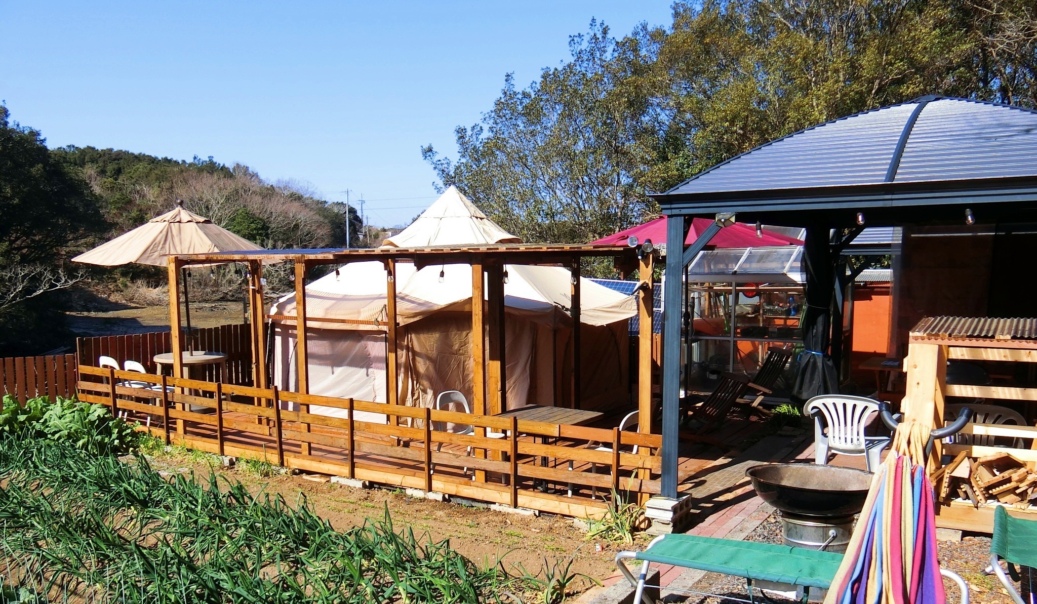 キャンプサイト入口