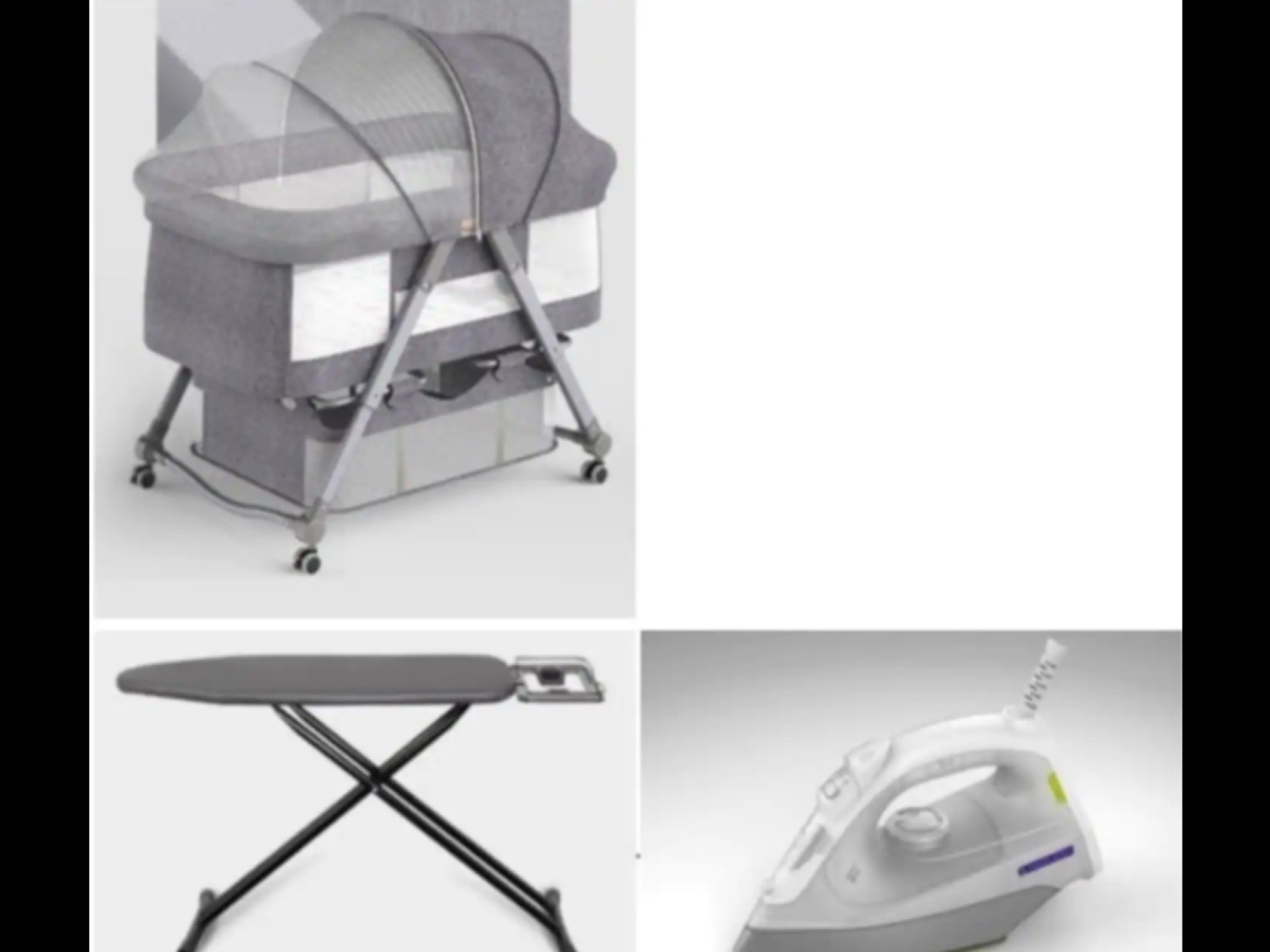 ベビーベッド/アイロン/アイロン台 Crib / iron / ironing board