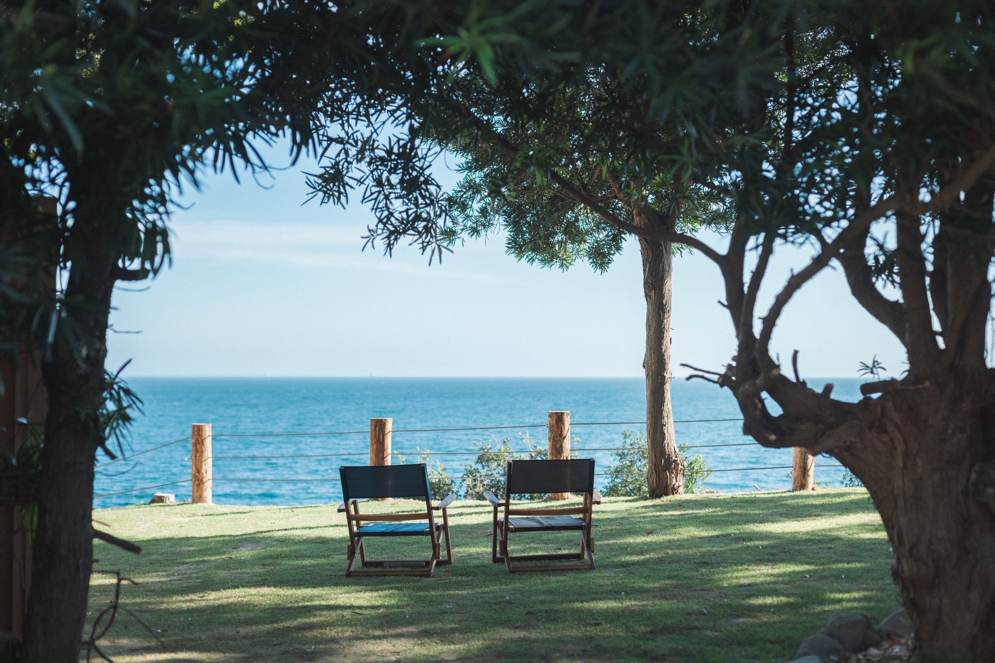 敷地内からは海が臨めます