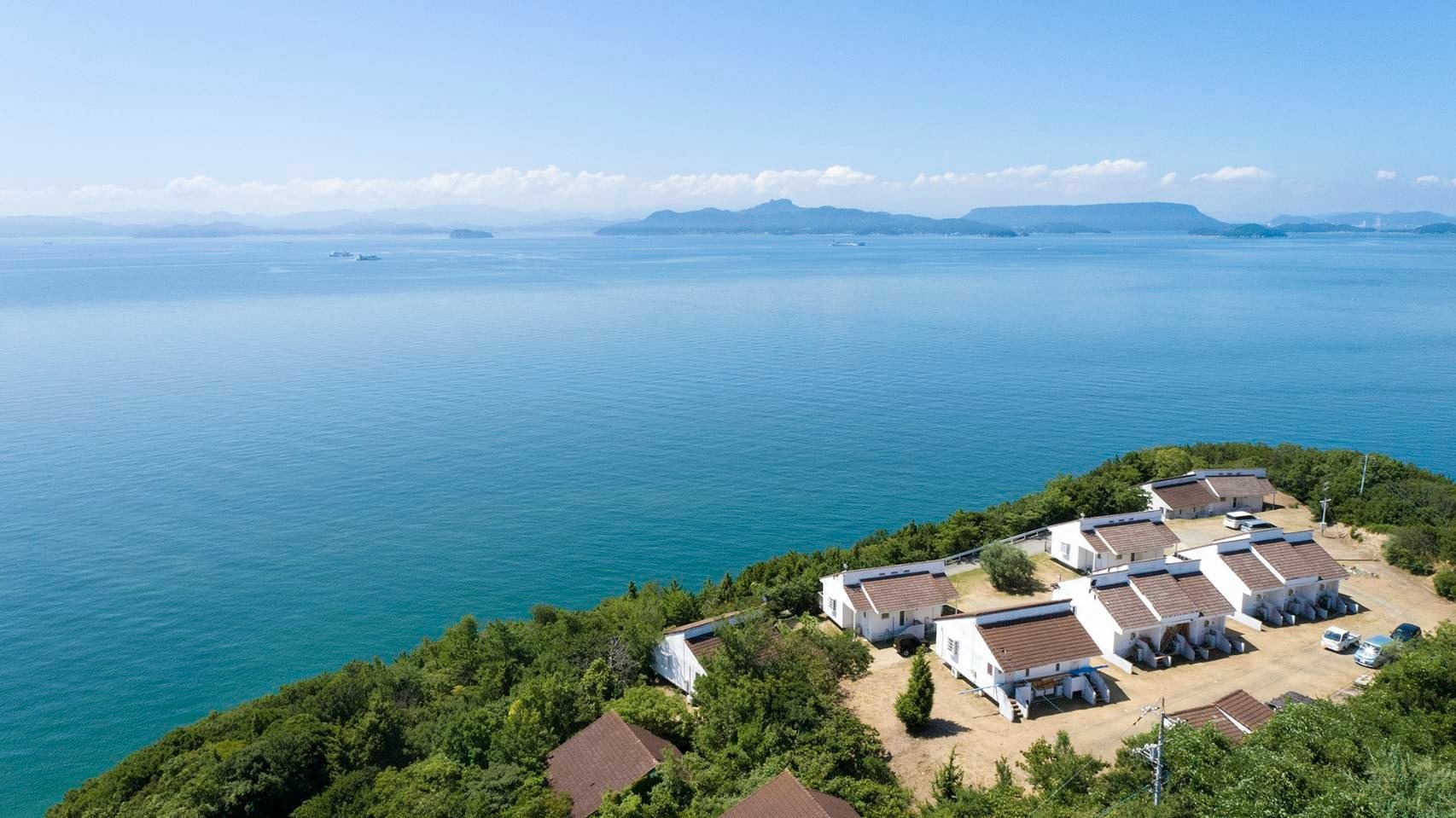 小豆島、美しい海辺で眺めのいいプライベートコテージ