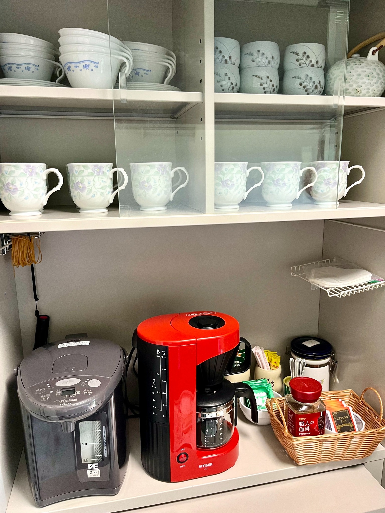 コーヒーとお茶サービス