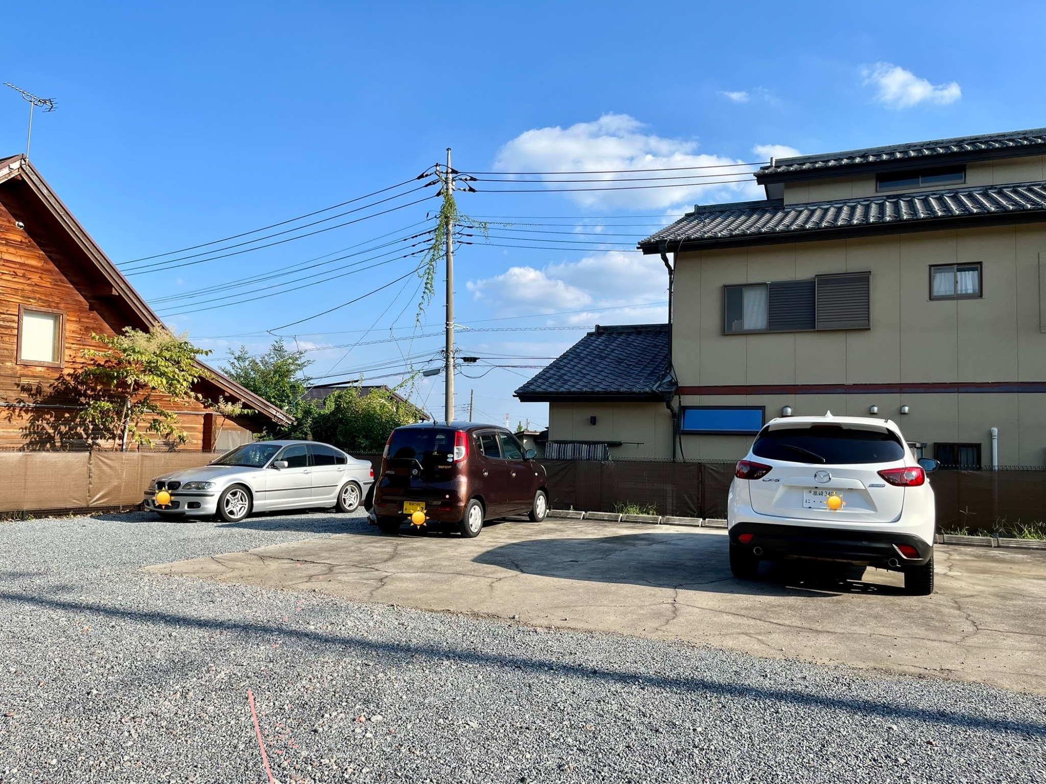 広い無料駐車場