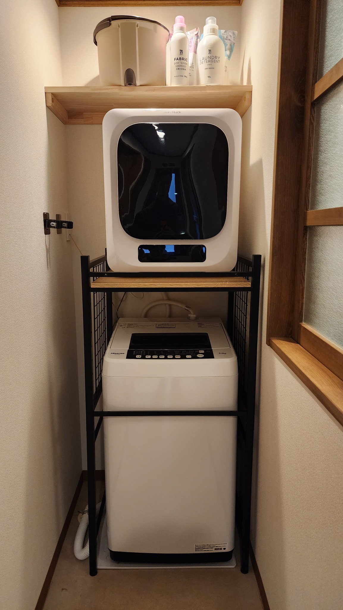 洗濯機と乾燥機を備えております。