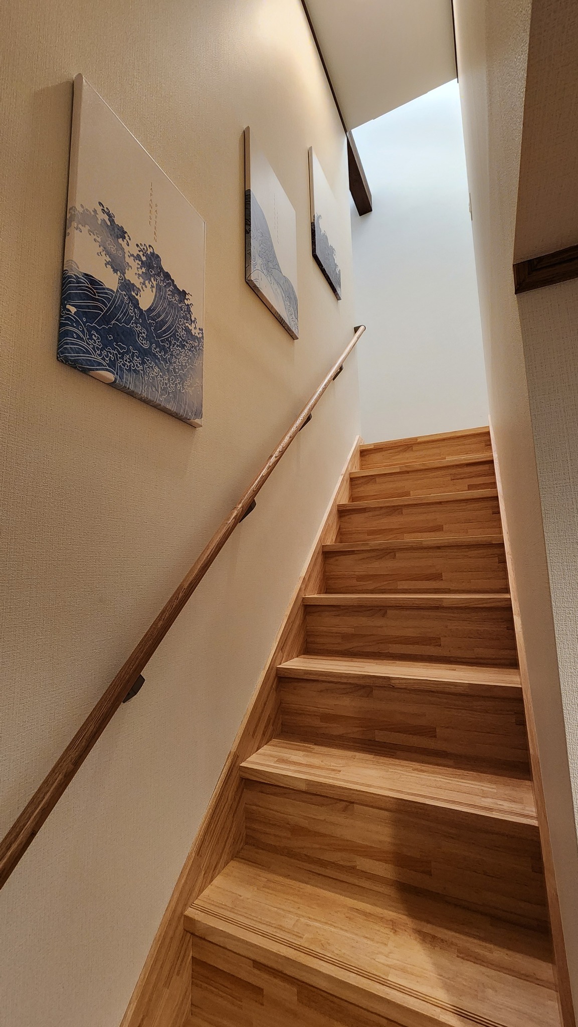 Stairs with handrails