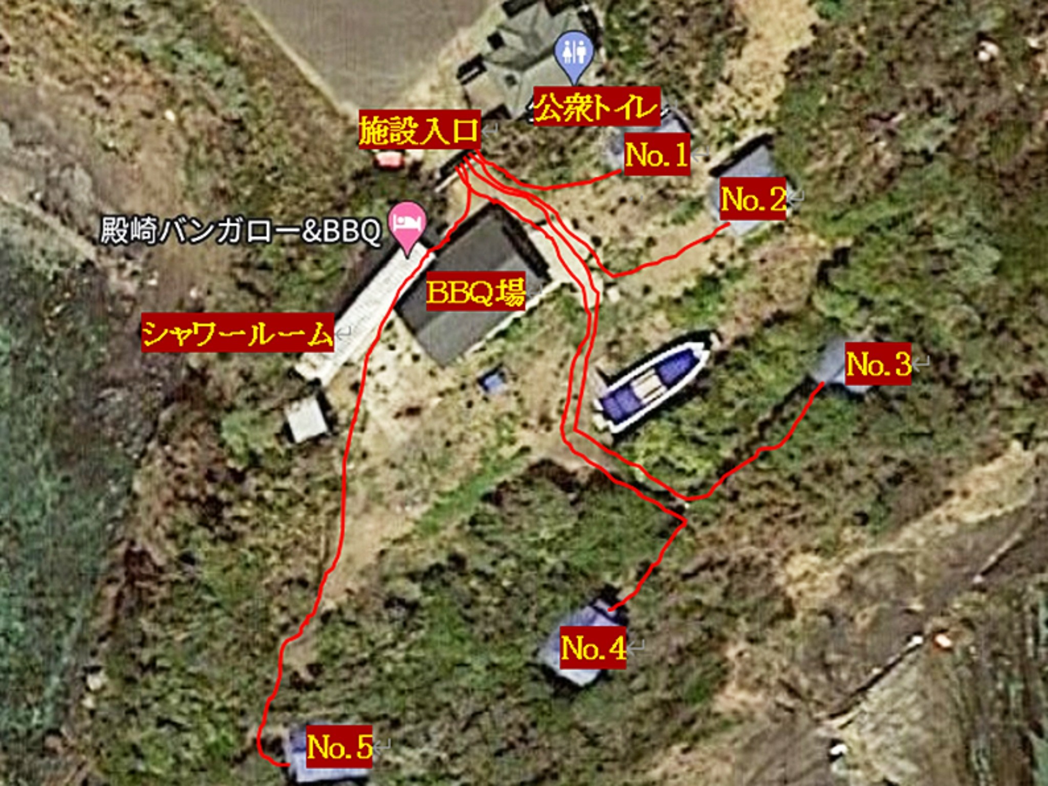 ・【敷地案内図】当施設全体のマップとなります