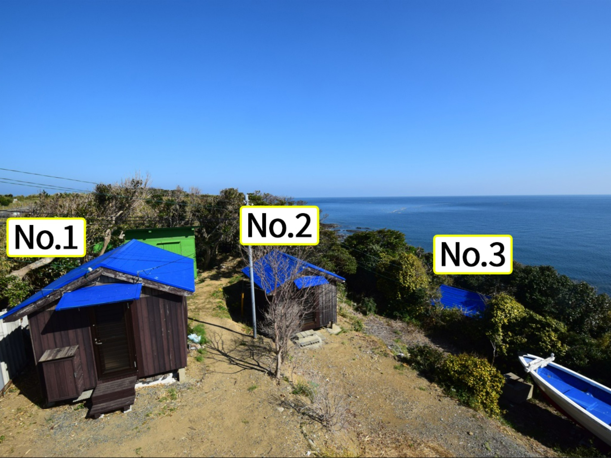 ・【バンガロー1号棟・2号棟・3号棟】1号棟・2号棟は施設入口から近くて便利です