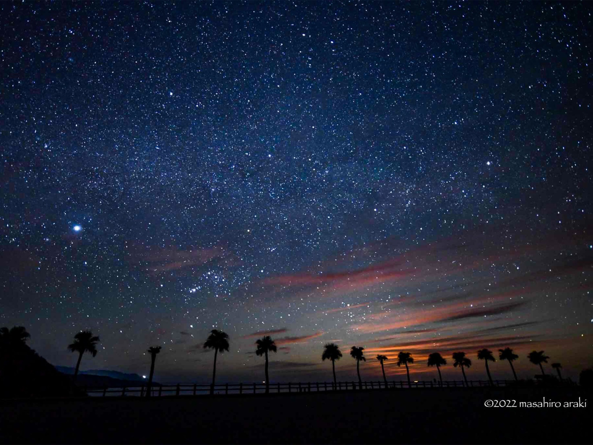 ・宿から車で5分の大浜海浜公園は夕陽と星空の絶景ポイント
