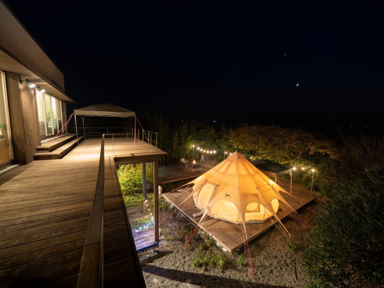 展望テラスからの眺望 夜の風景