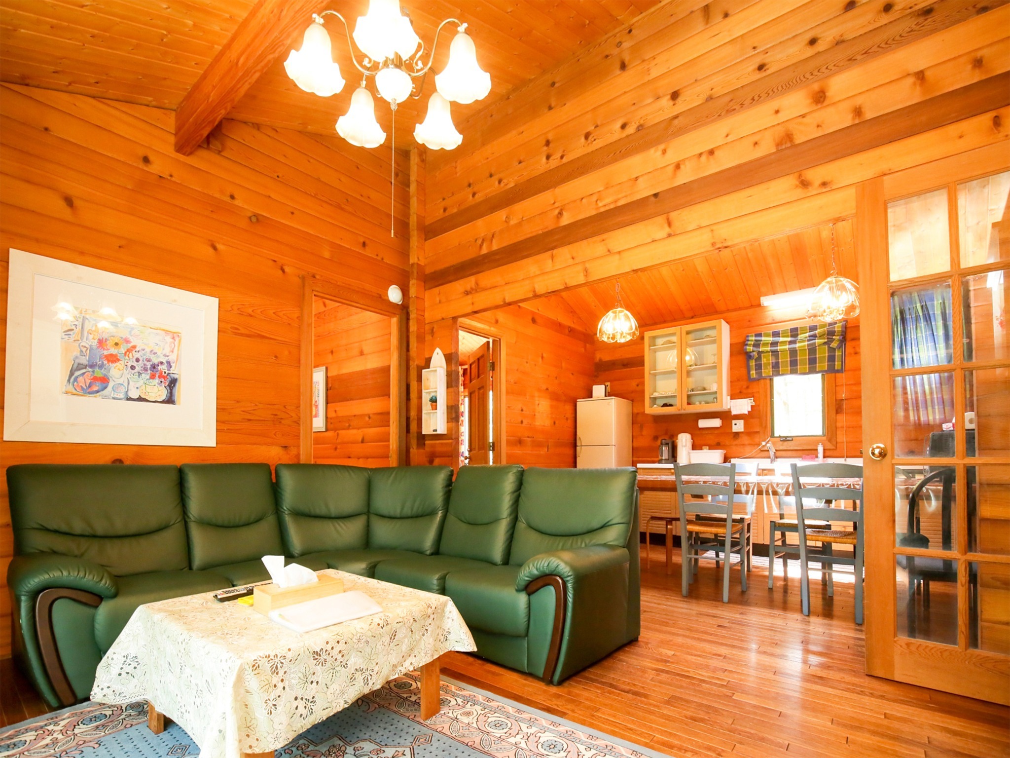 ・アン テラスの眺めと大型液晶テレビを観ながらゆったりと過ごせます。