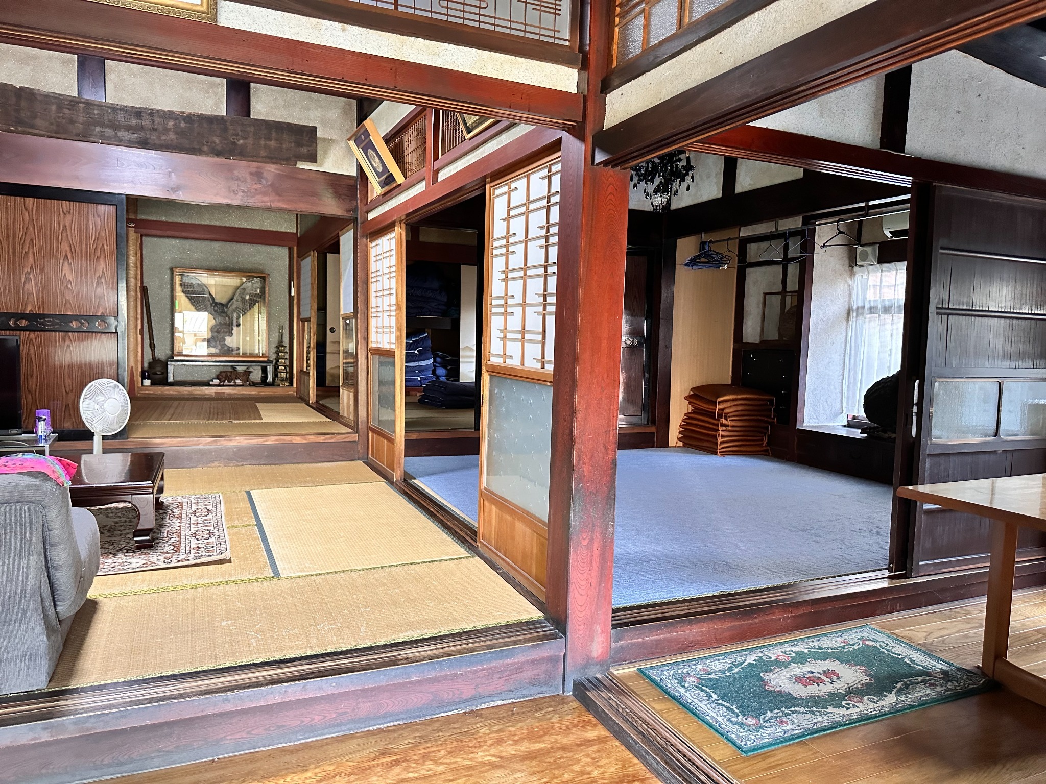 8畳の和室が4つあります