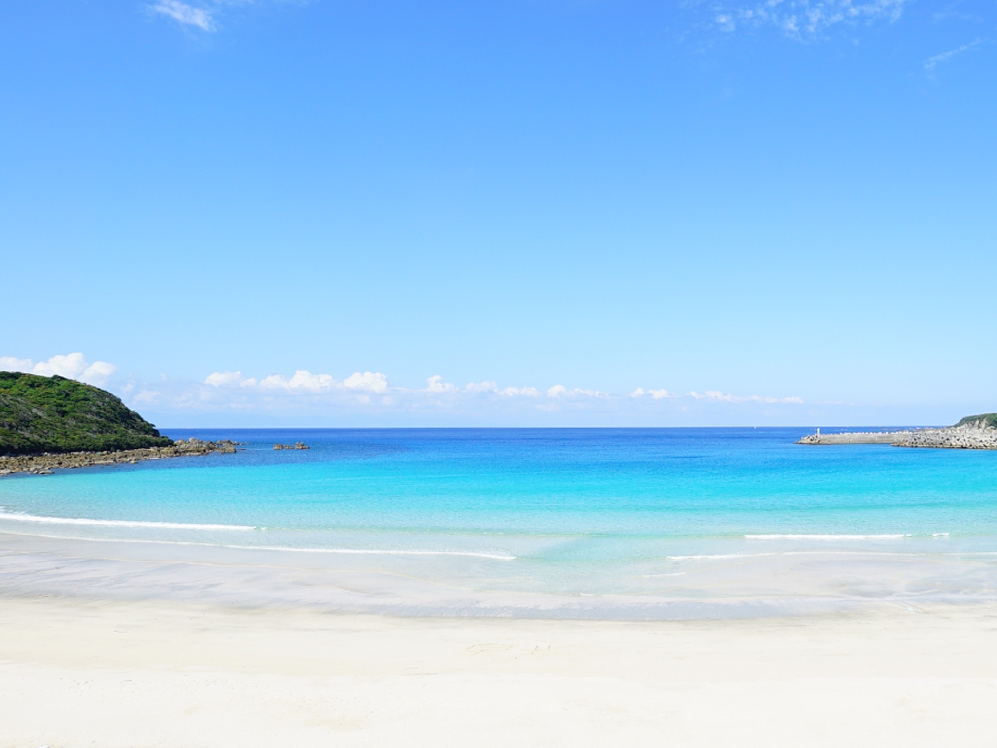 So beautiful. You can swim from May to Nov. without wetsuits if weather is fine.