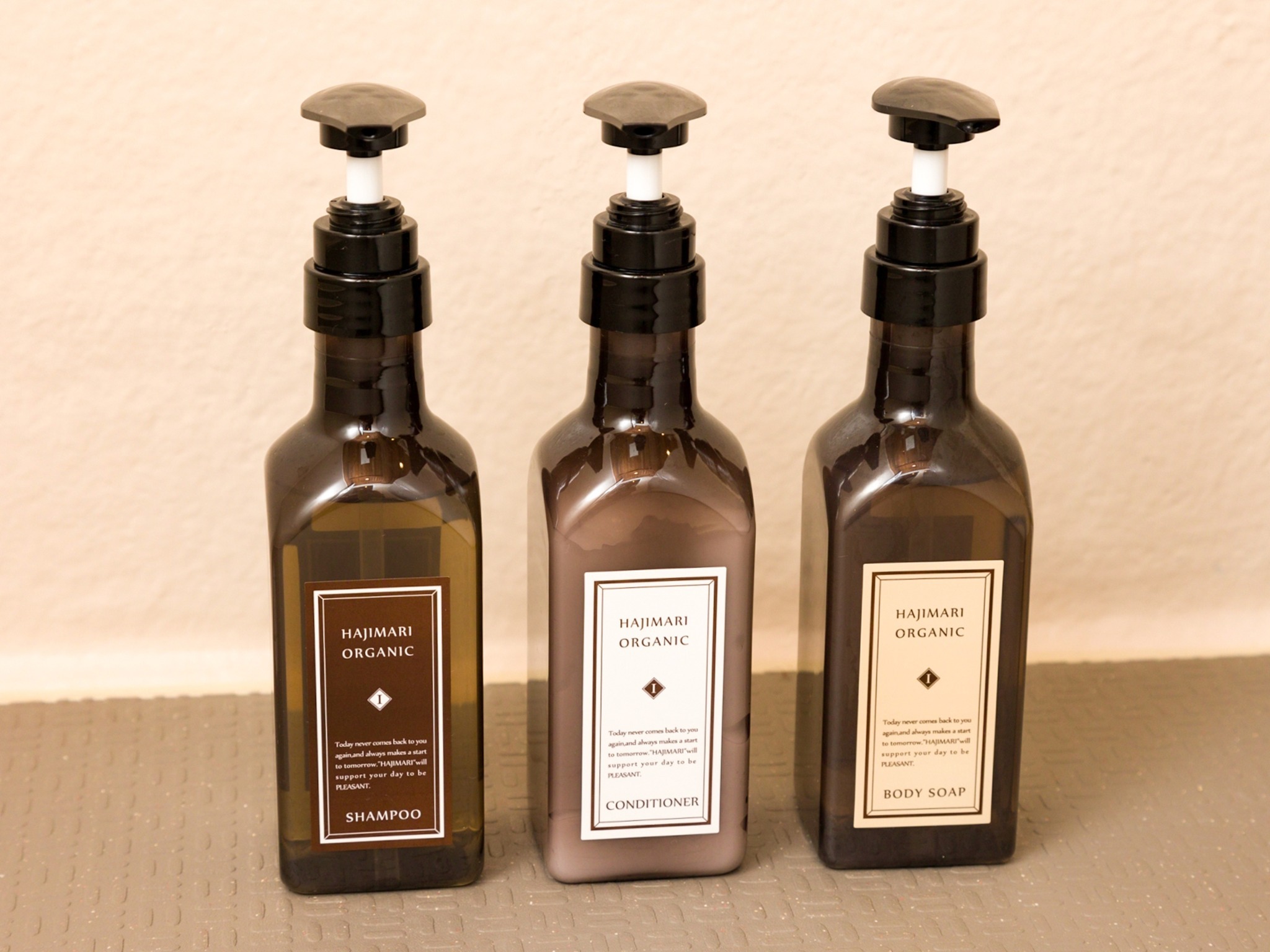 ・バスルームに、シャンプー・コンディショナー、ボディソープを完備