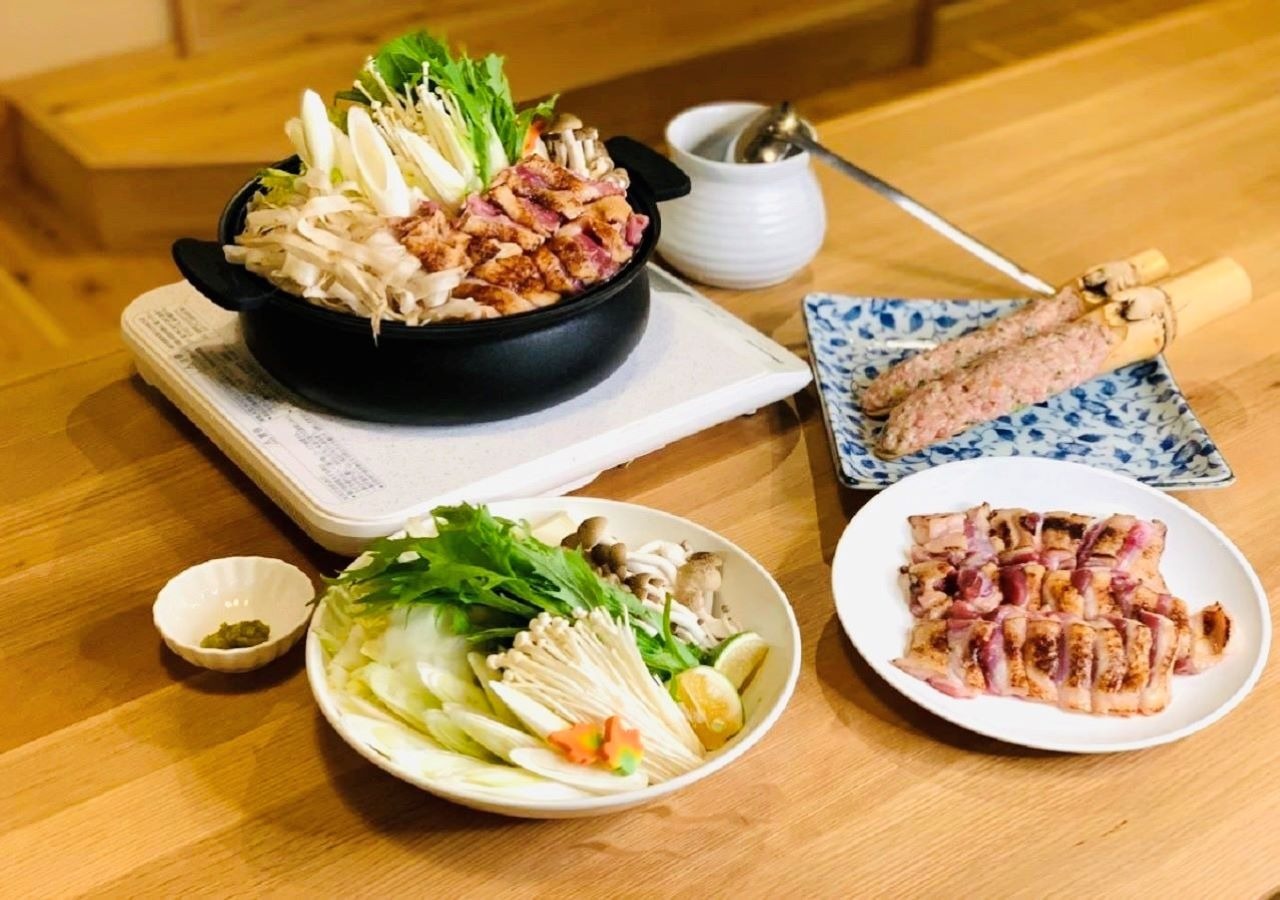 ・【夕食情報】人気お蕎麦屋さんの鴨鍋コースがごえんで食す(4名様以上貸切4日前までのオプション予約必要)