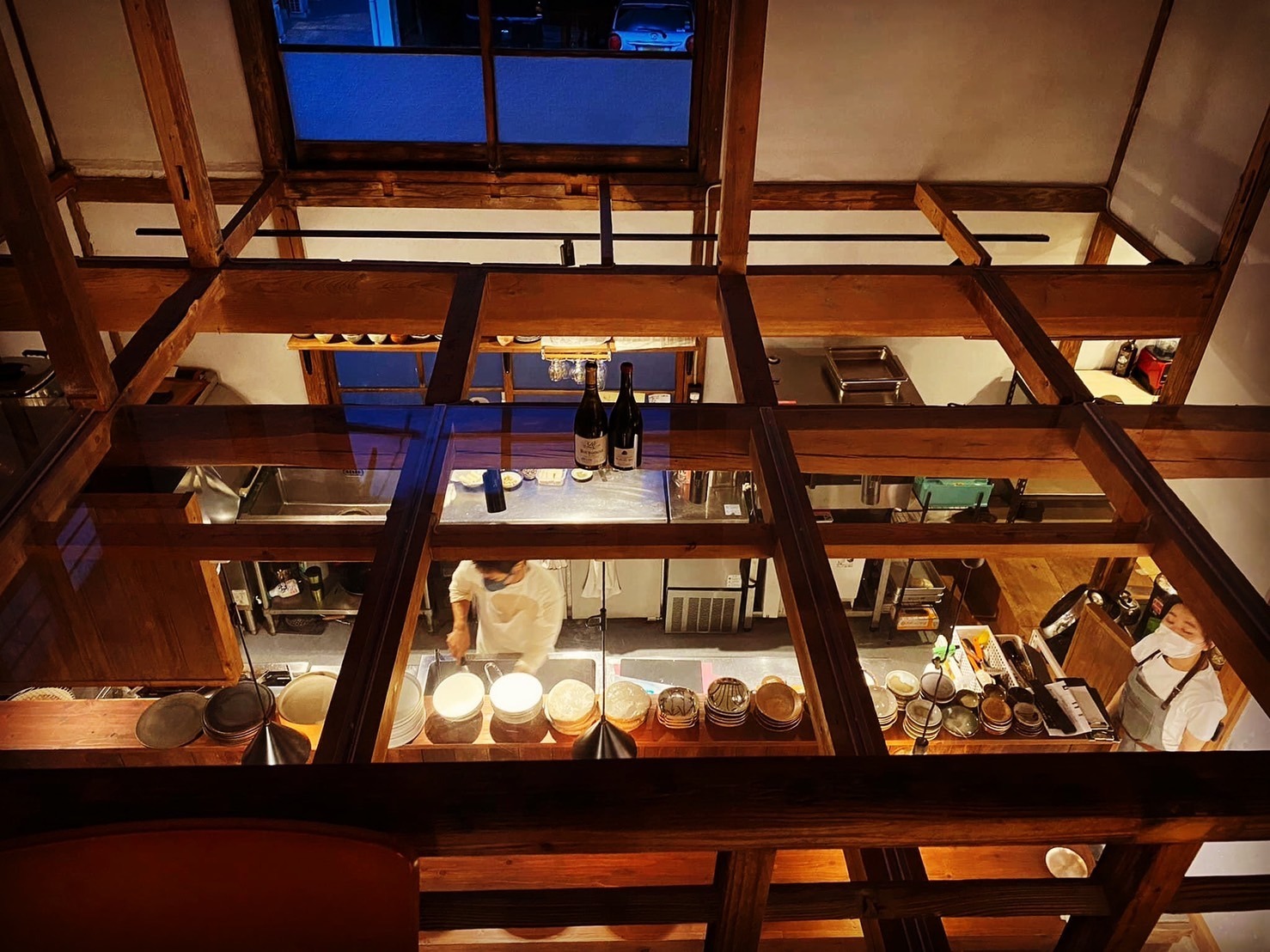 古民家フレンチレストラン内観