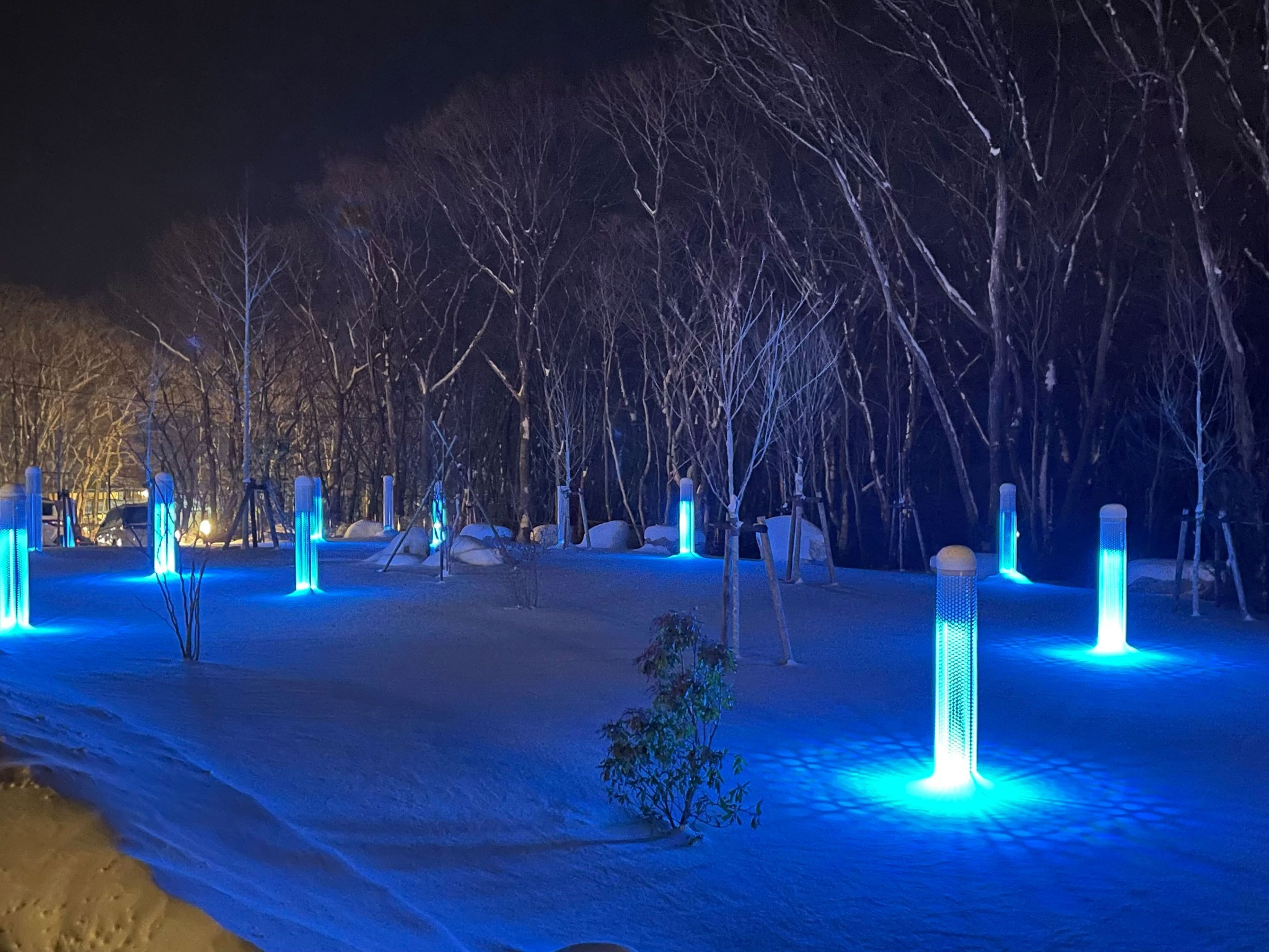 Rakuten STAY VILLA 那須ならではの幻想的なオリジナル灯篭