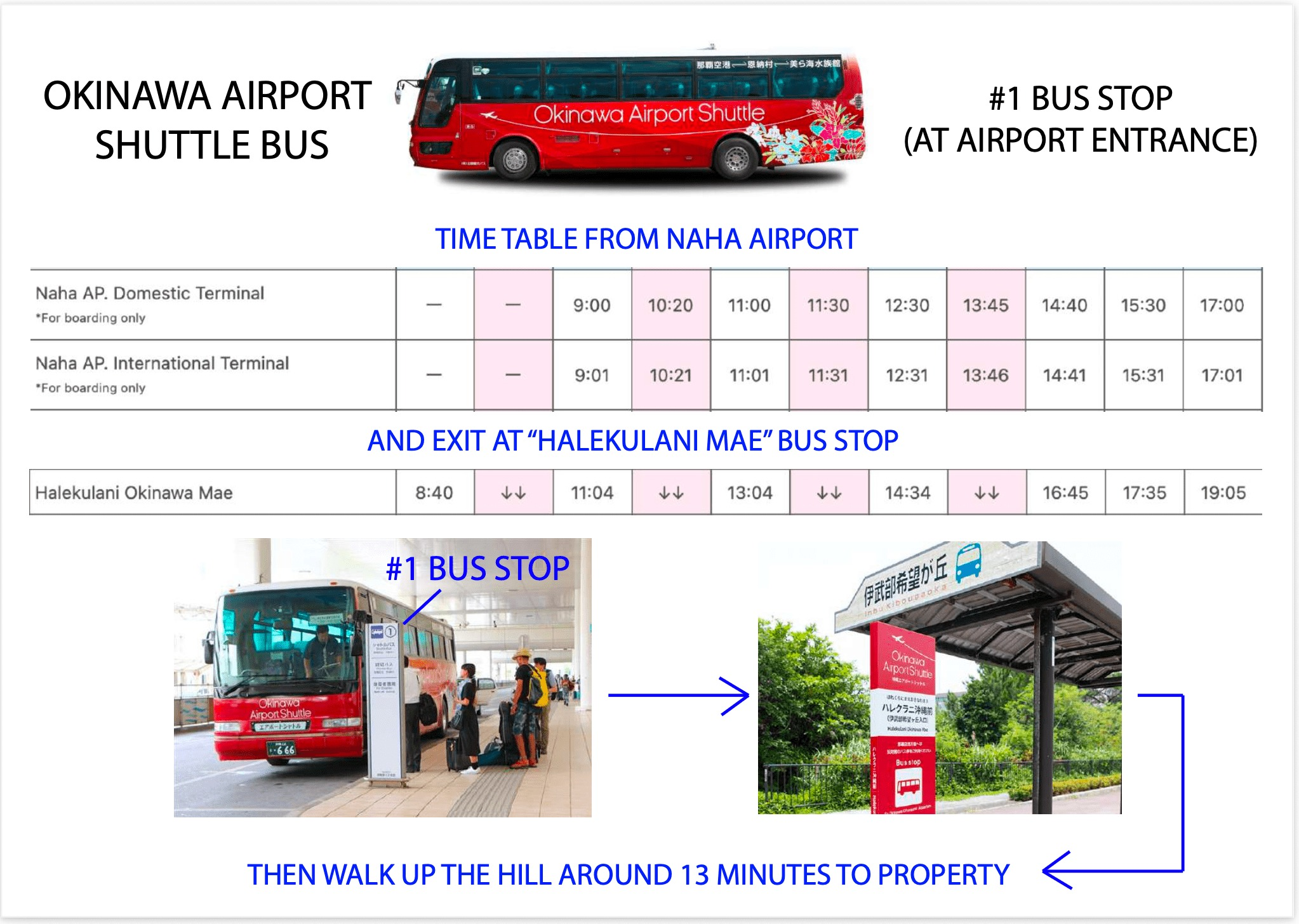 当館から最寄りのバス停は「伊武部希望ヶ丘入口」です。こちらから約徒歩10分でお越しいただけます。