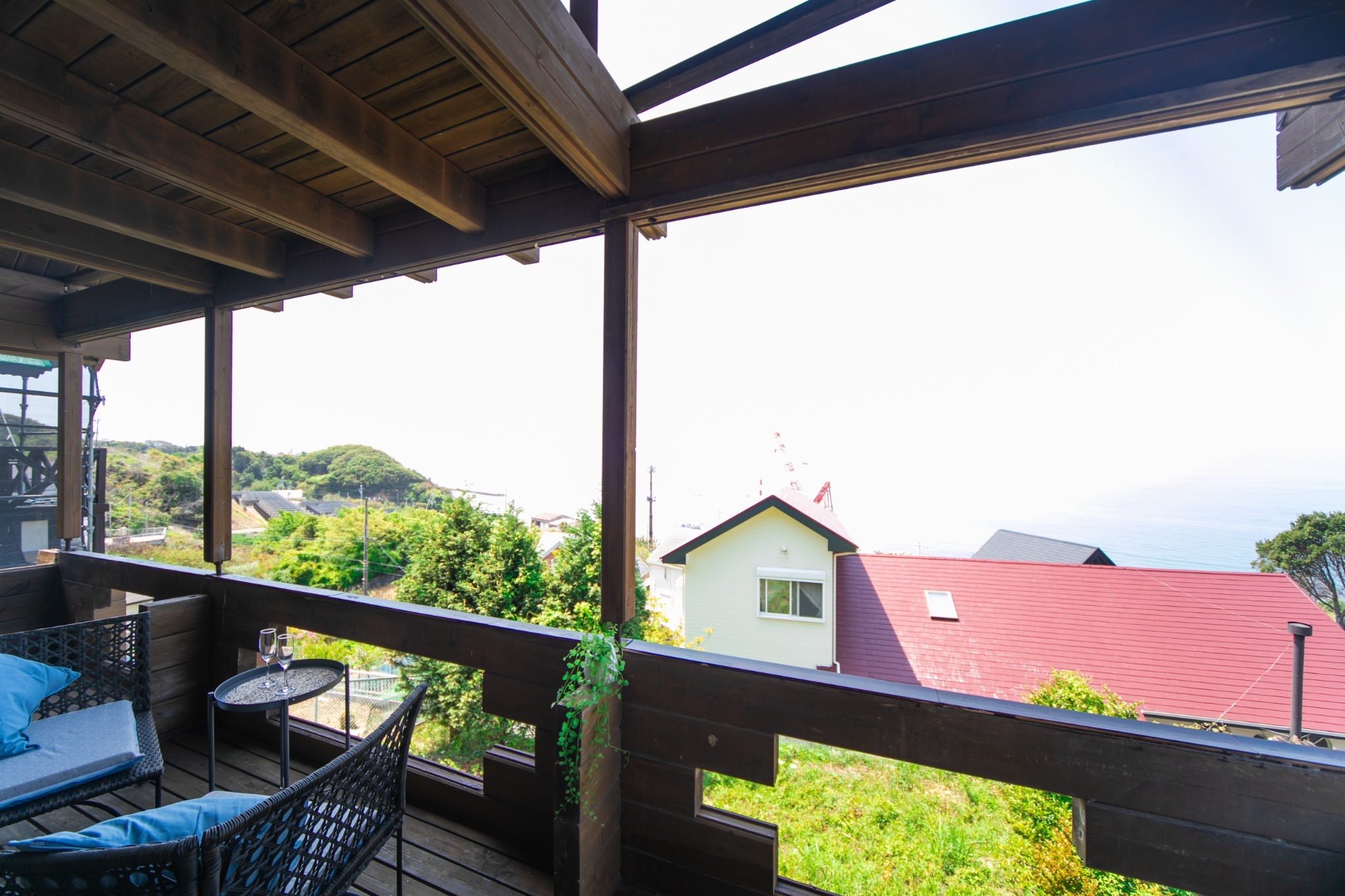 洲本市慶野松原3分☆五色町にあるログハウス一棟貸切☆BBQ設備無料