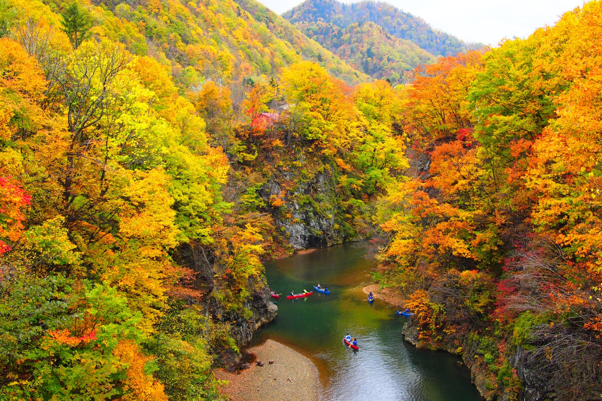 Jozankei view in autumn