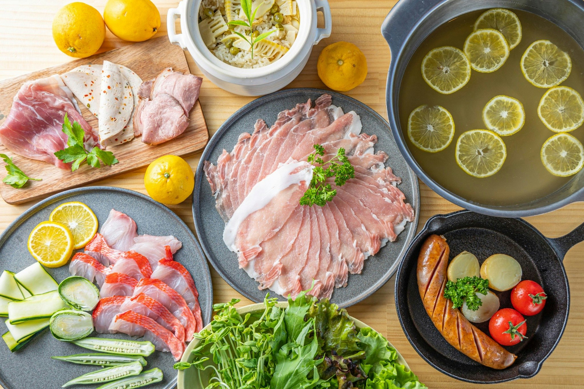 MATSU(オーシャンドーム)【1泊2食】〜ゆったり鍋プラン〜塩だし柑橘しゃぶしゃぶ