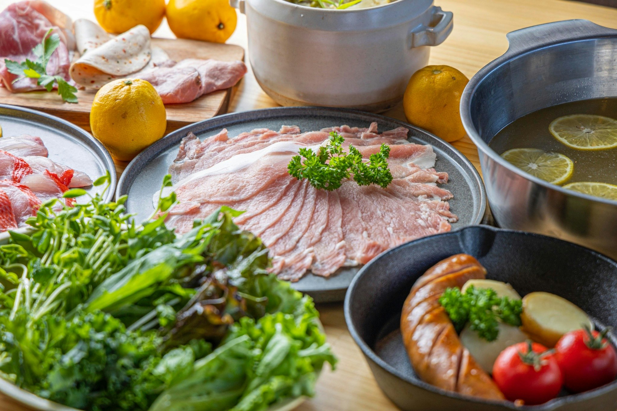 TSUKI(オーシャンドーム)【1泊2食】〜ゆったり鍋プラン〜塩だし柑橘しゃぶしゃぶ