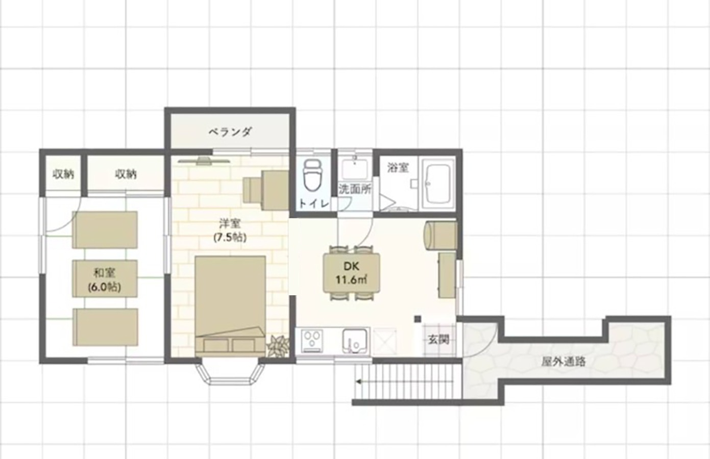 【フタバハイツ201】梅屋敷徒歩5分!リノベーションオープンの5人部屋!
