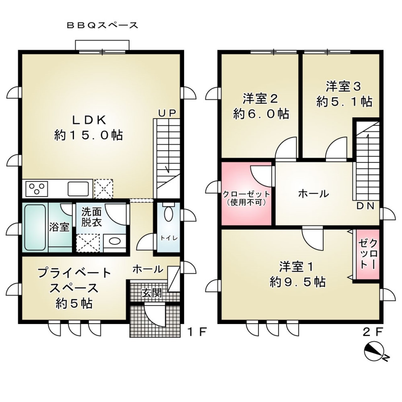 まん泊リゾートの貸別荘 檜木(H-77)