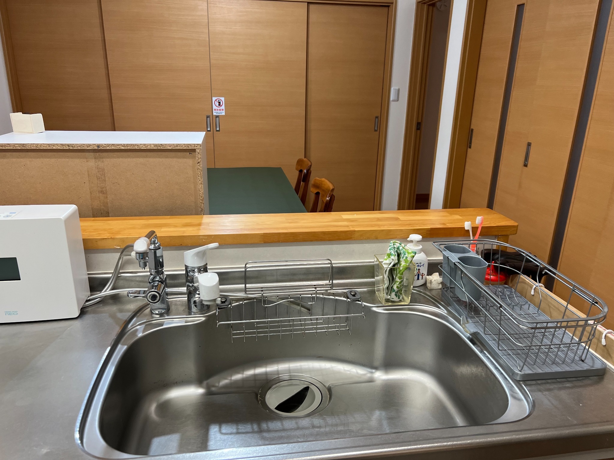 清潔感があり、実家のようにくつろげる和洋室