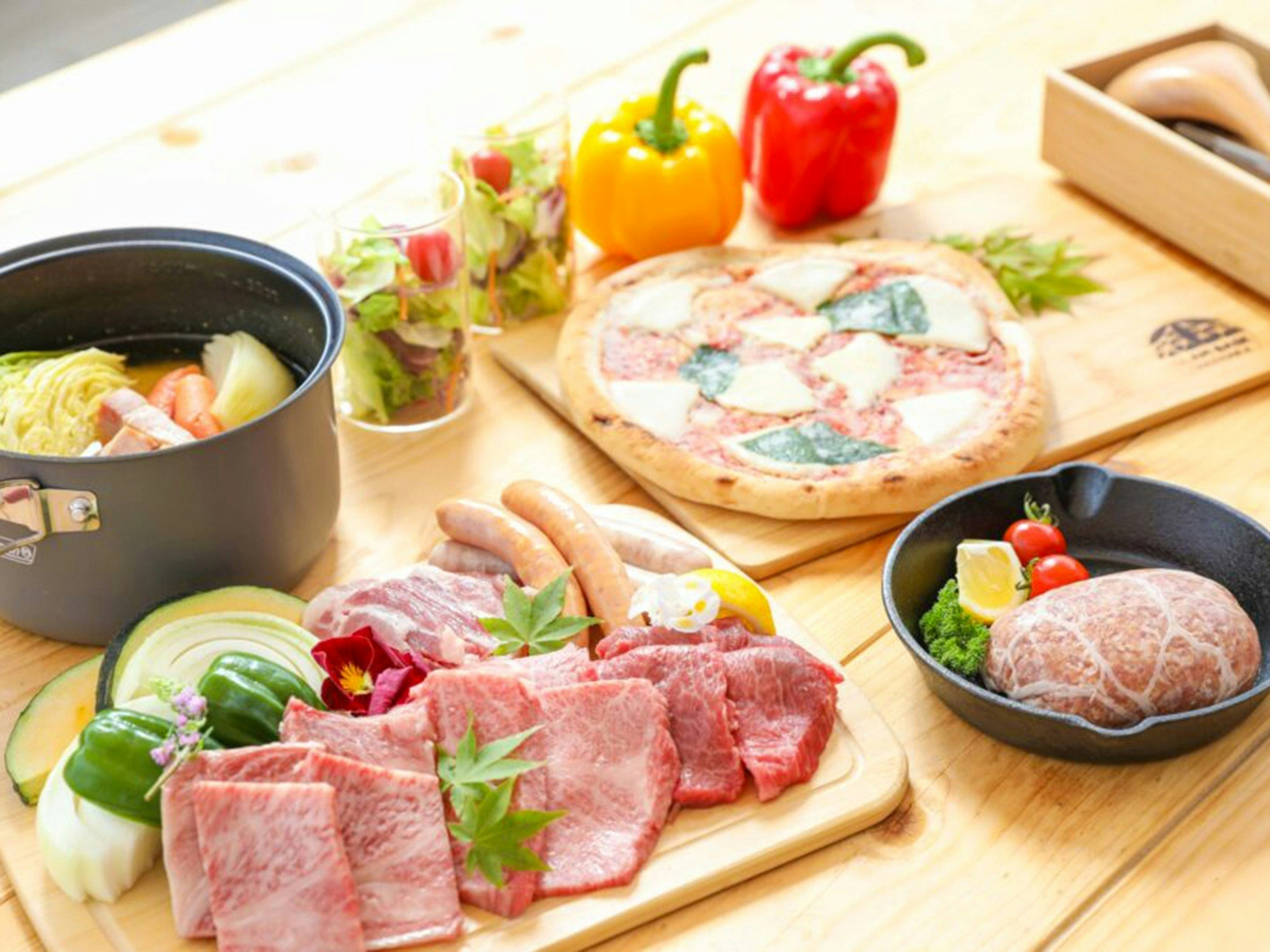 【ドームテントC(4名様)・2食付】厳選食材のBBQディナー&朝食を満喫