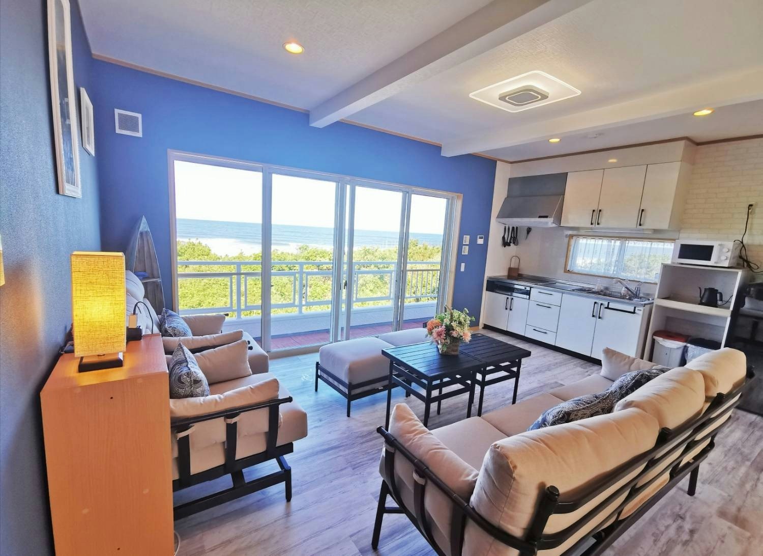 パーティーができるビーチハウス.海まで1分.一棟貸切.屋外犬可.Qiao105