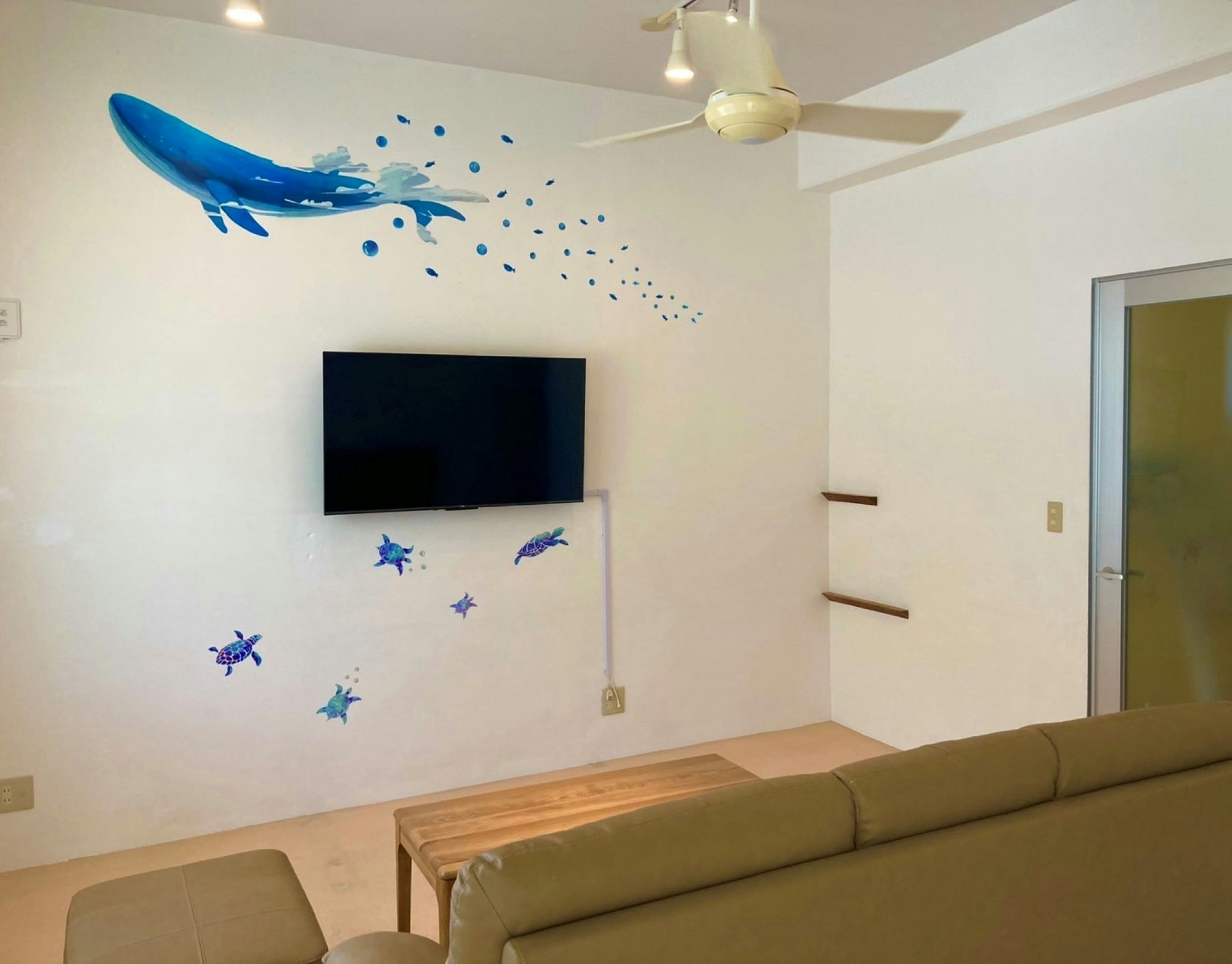 川平湾を一望できる家族向けのお部屋